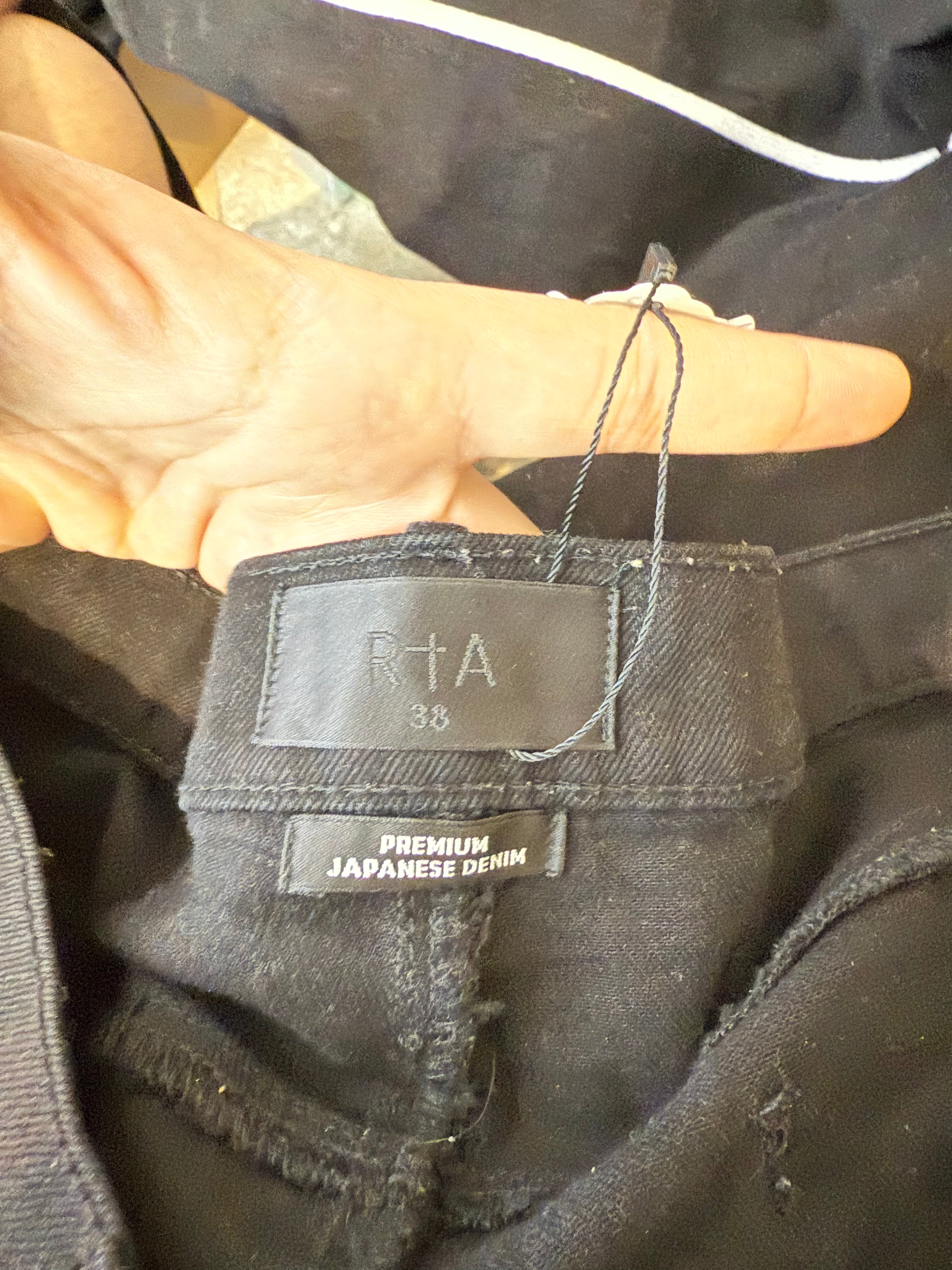 RTA Sinners Jeans Black Used 38
