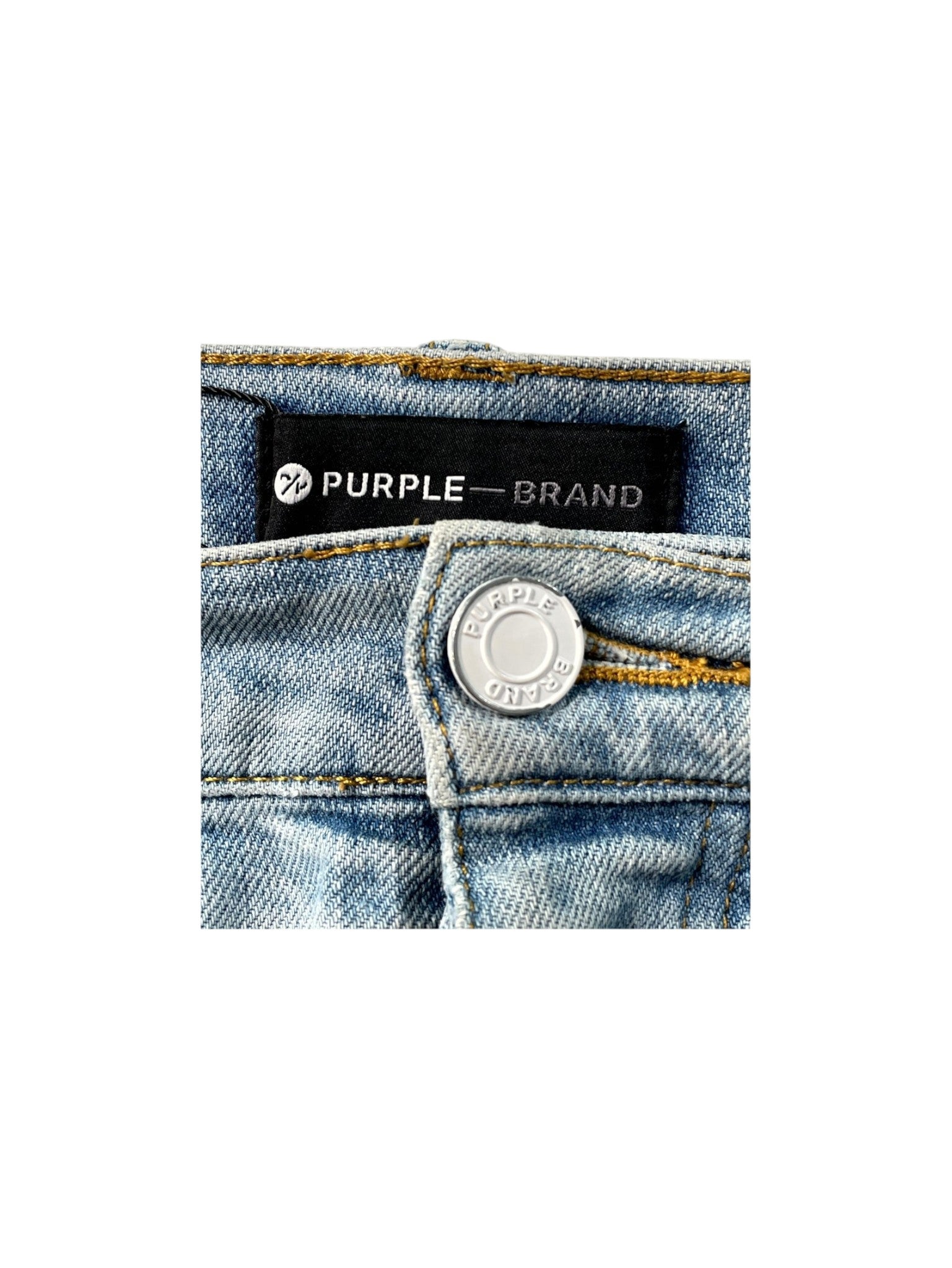 Purple Brand Splatter Light Wash & White Jeans