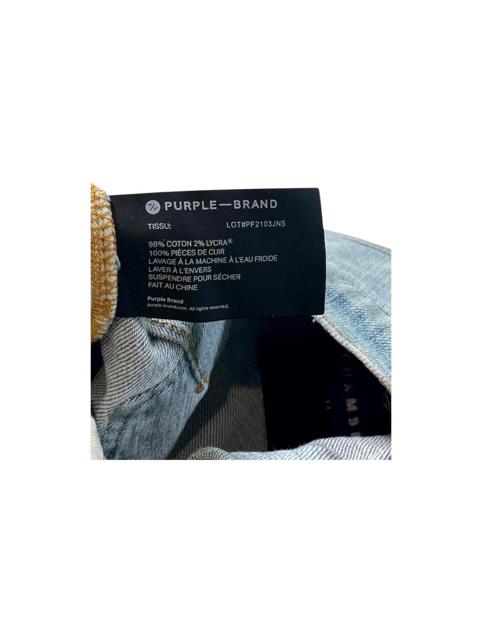 Purple Brand Splatter Light Wash & White Jeans