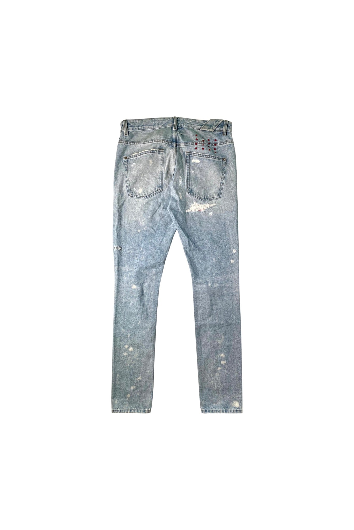 Ksubi Plaid Patchwork Light Wash Jeans