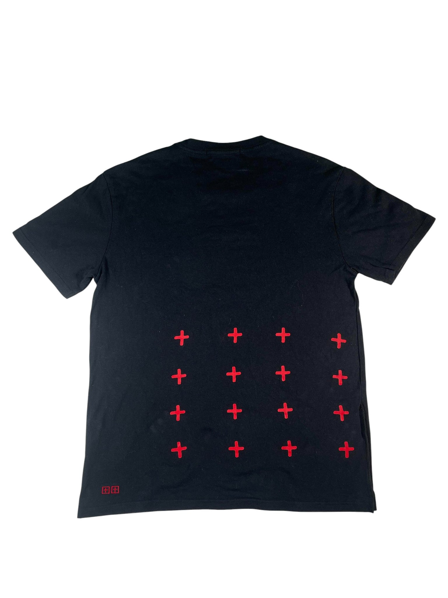 Ksubi 'Super Net Embroidered' Black & Red Tee