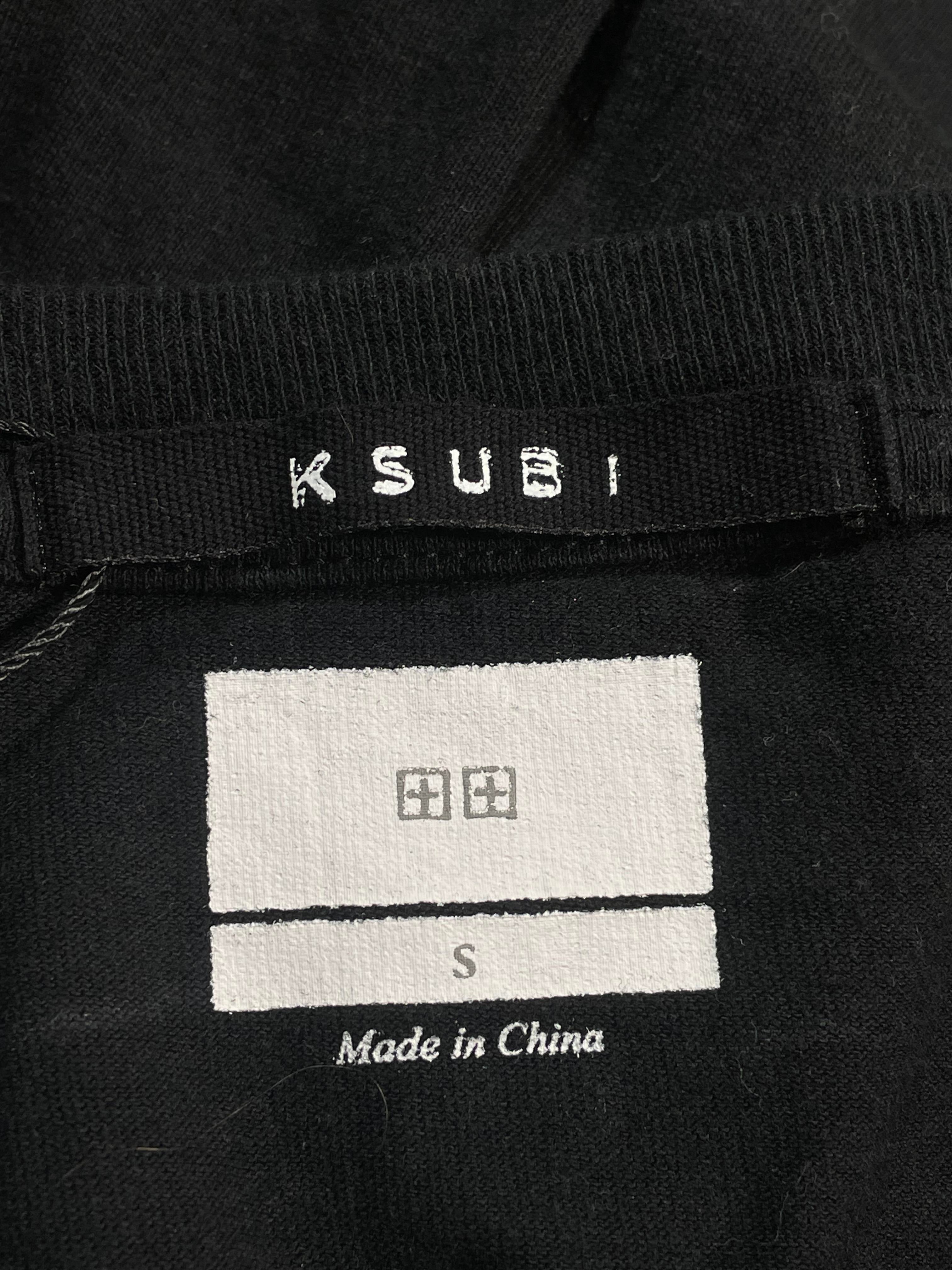 Ksubi 'Super Net Embroidered' Black & Red Tee