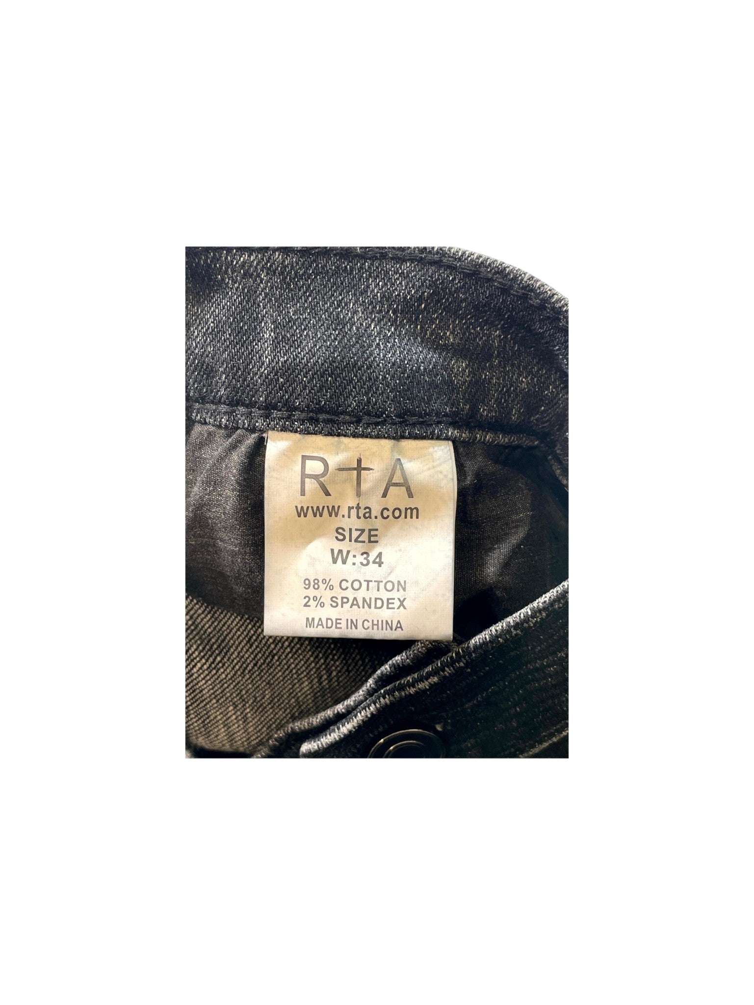 RTA Ripped Black Wash Jeans