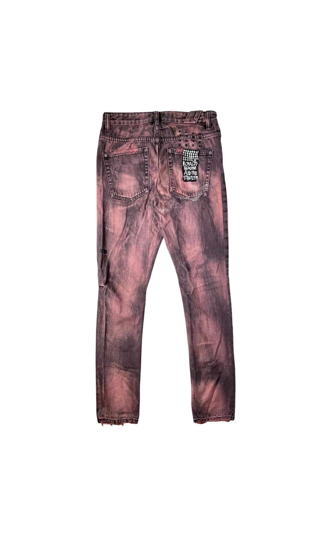 Ksubi Black & Red Wash Jeans