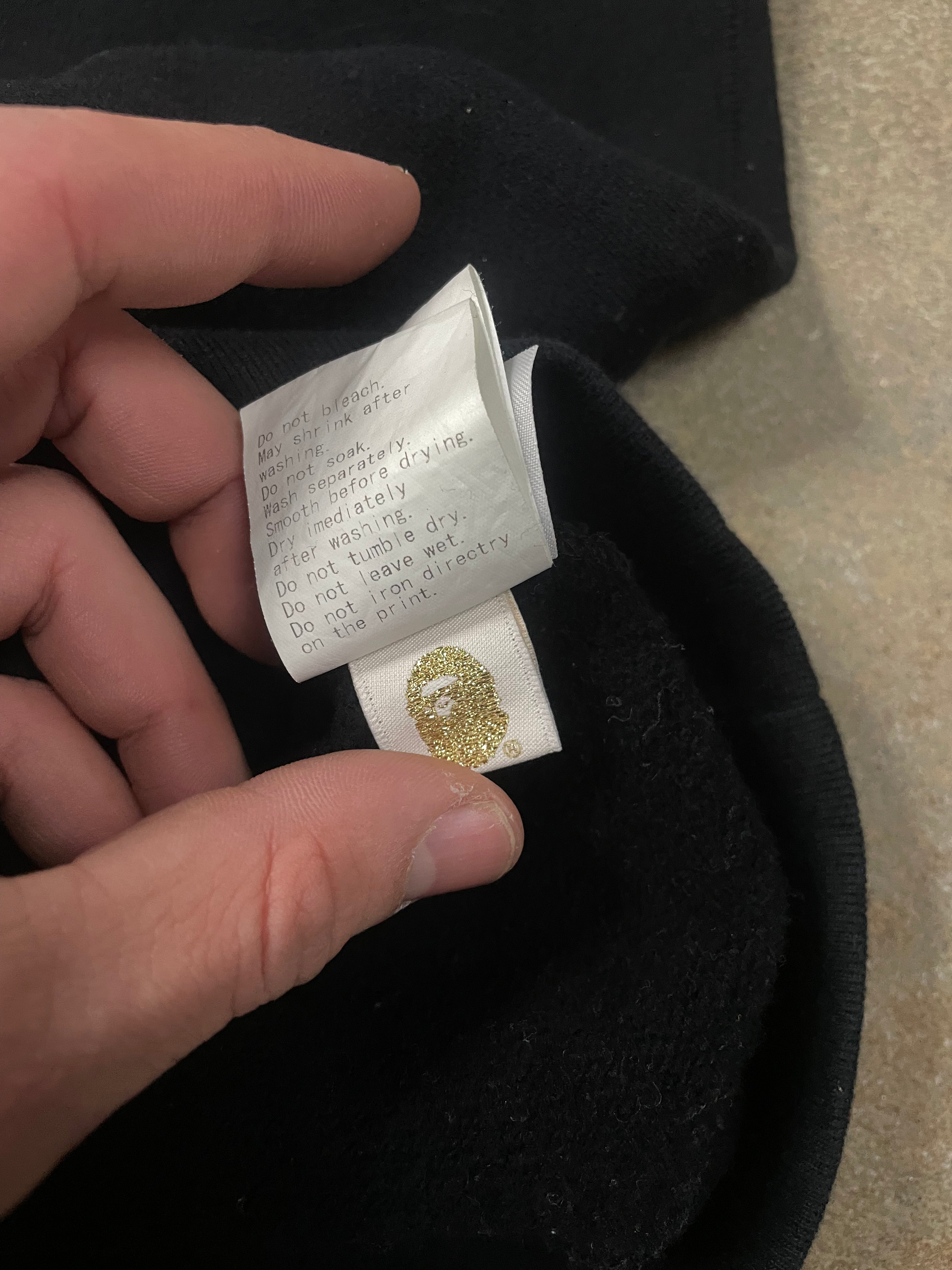 BAPE Planet of The Apes Crewneck Black Used Large