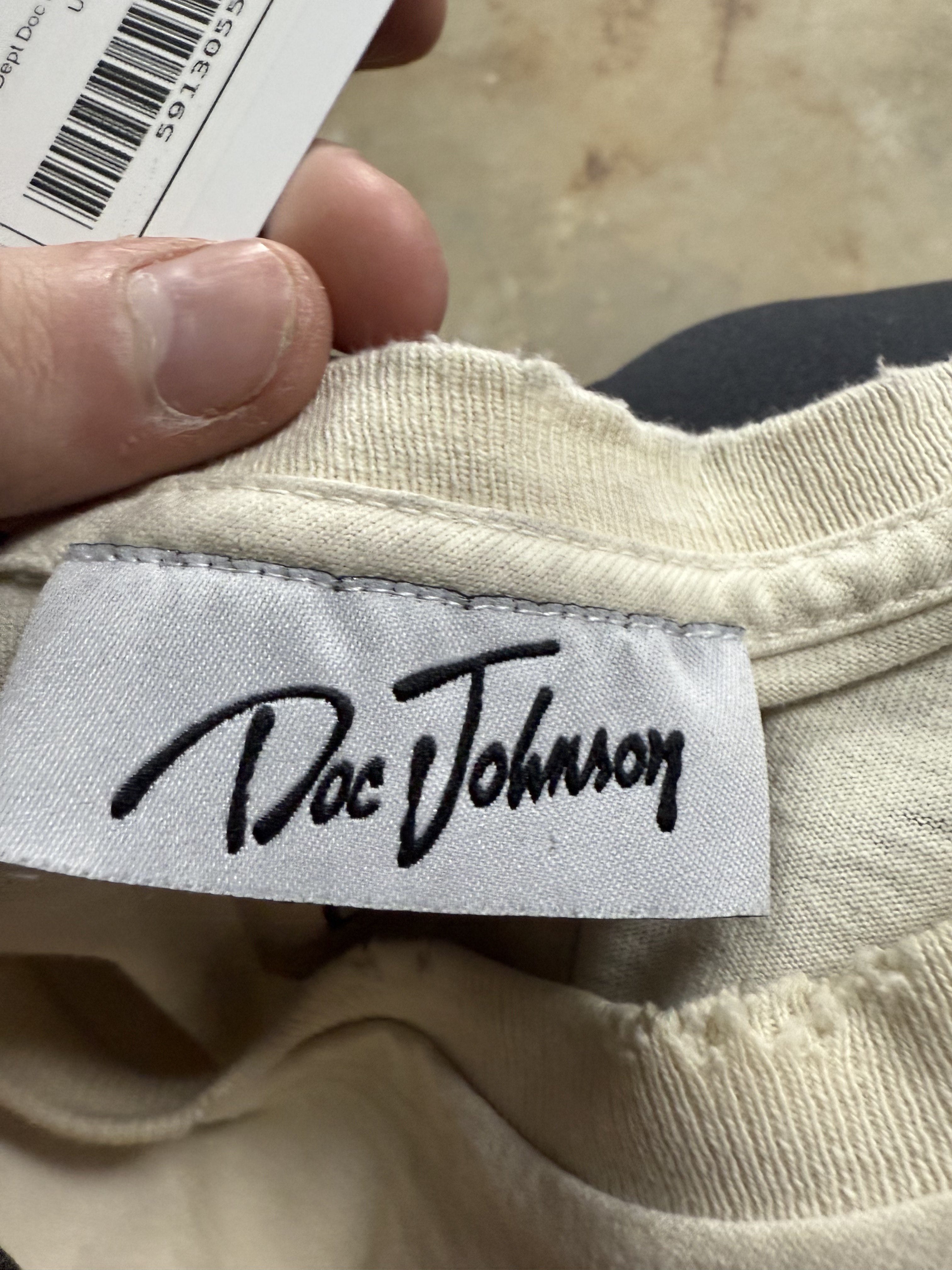 Gallery Dept Doc Johnson Tee Cream Red Used XL