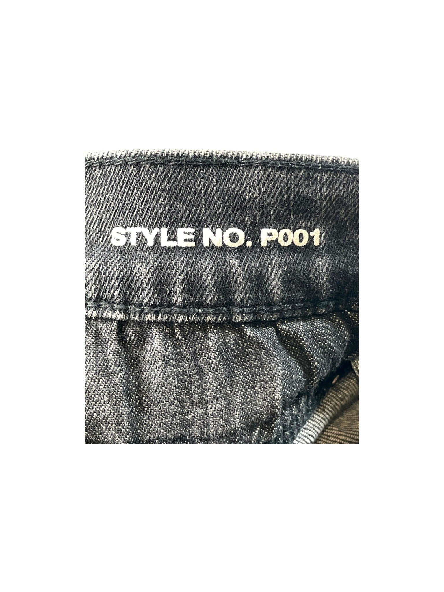 Purple Brand Splatter Ripped Black Wash Jeans