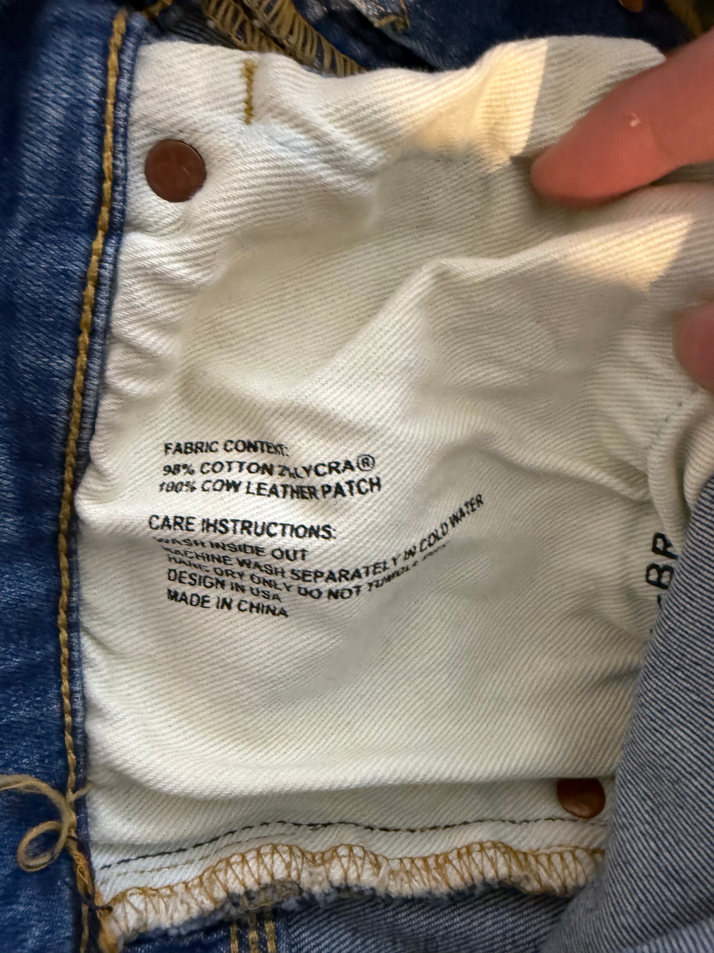 Purple Jeans Light Wash Used 36