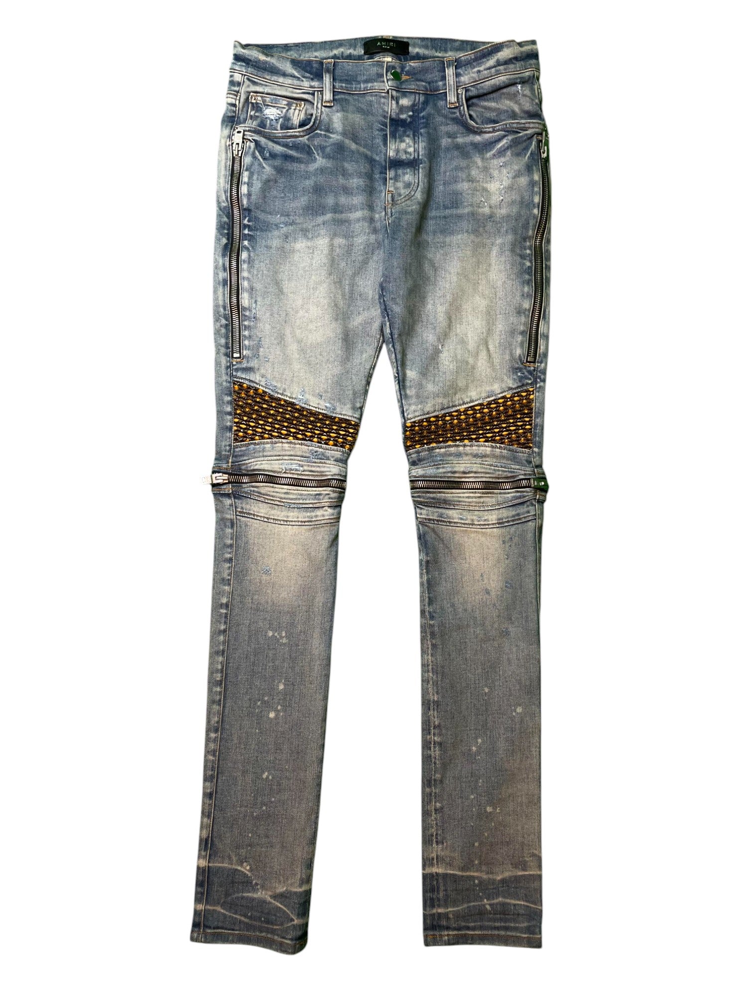 Amiri MX2 'Bee' Patch Blue Jeans