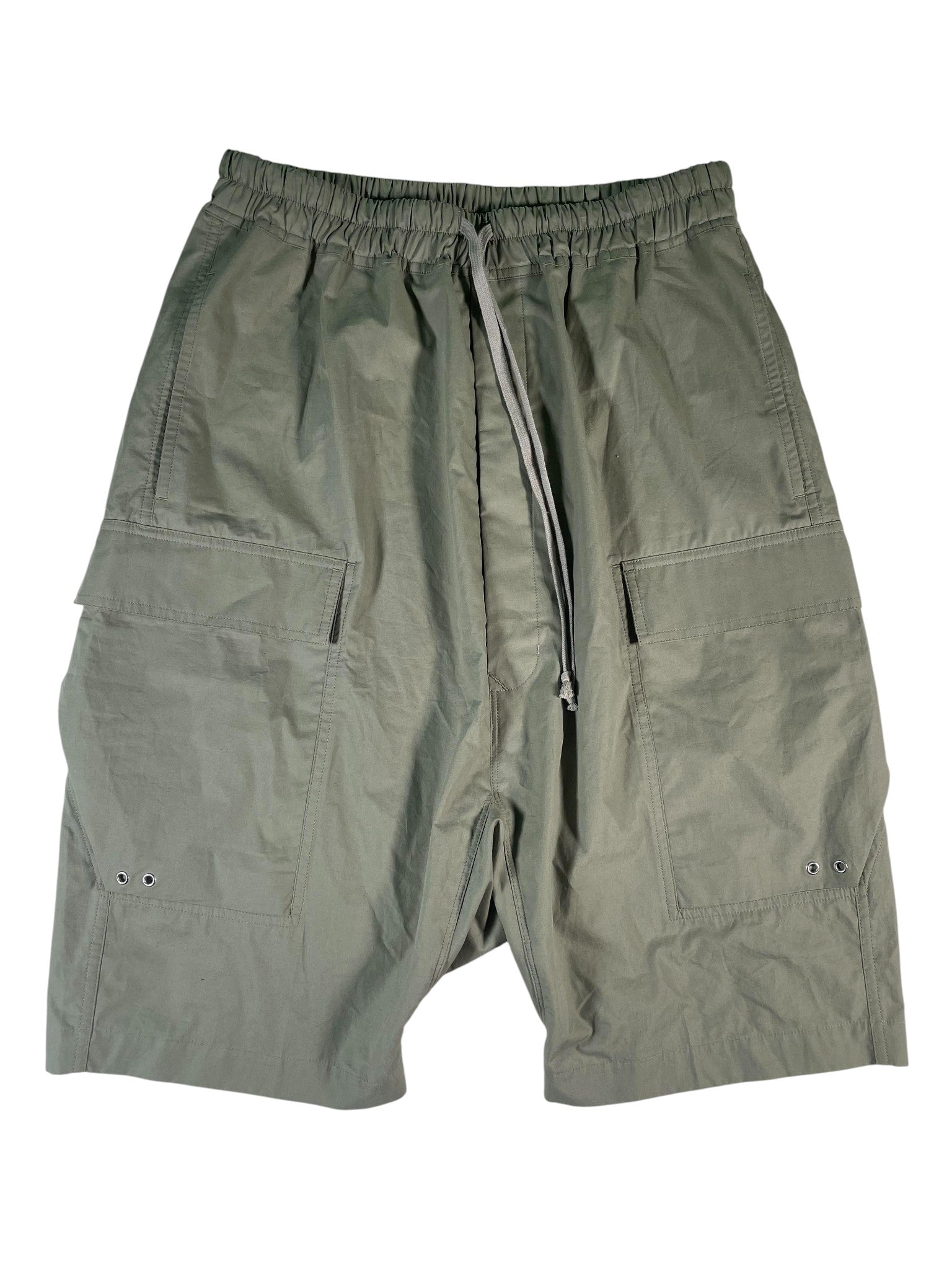 Rick Owens Olive Cargo Shorts