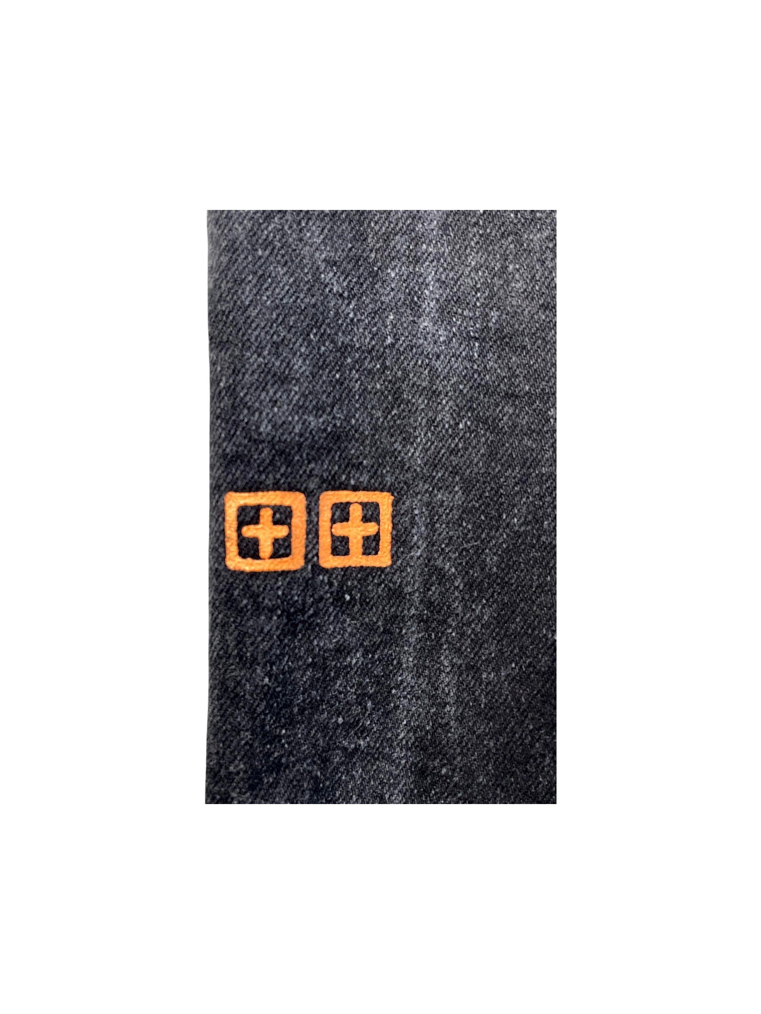 Ksubi Black Wash & Orange Jeans