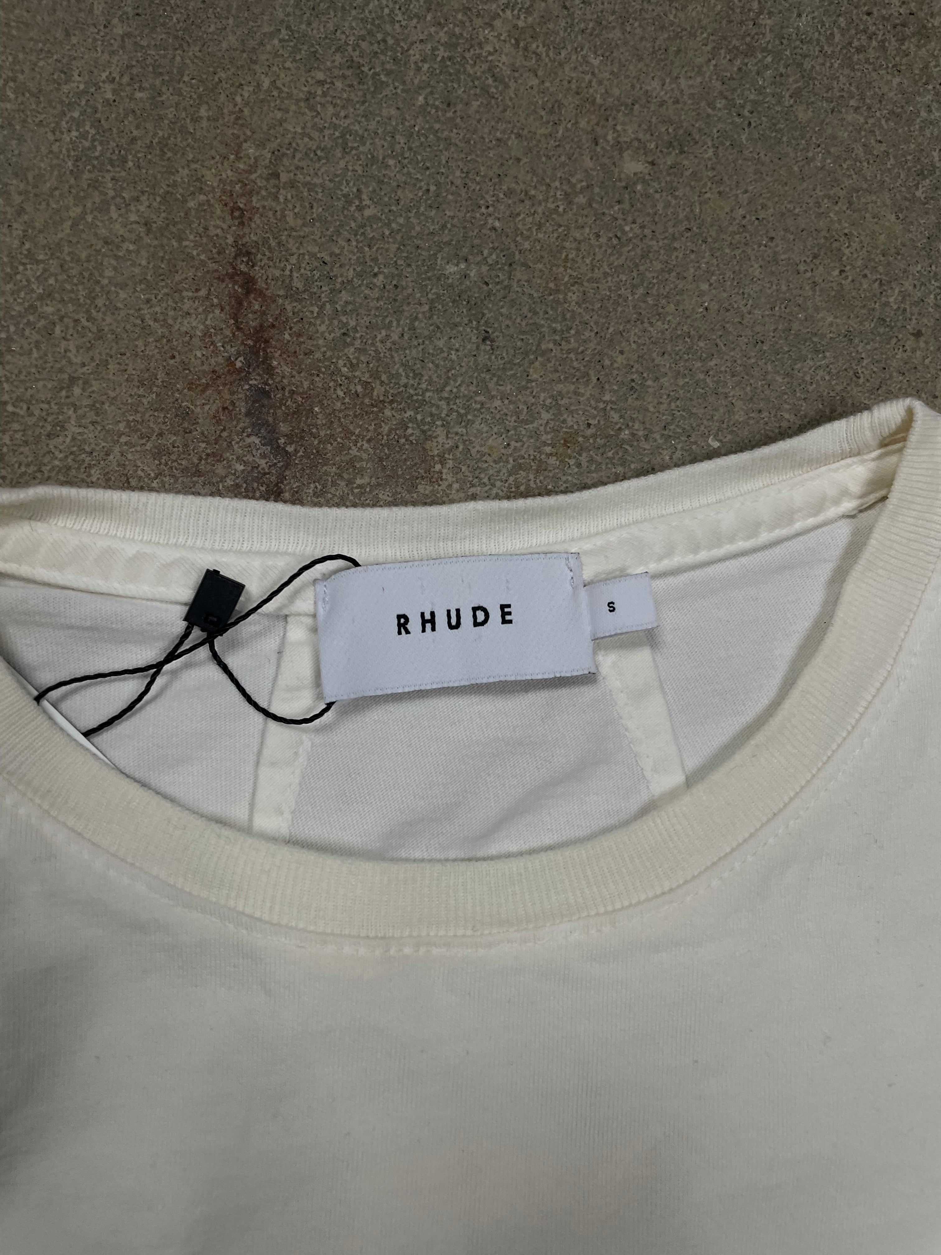 Rhude Angel Tee Cream Used Small