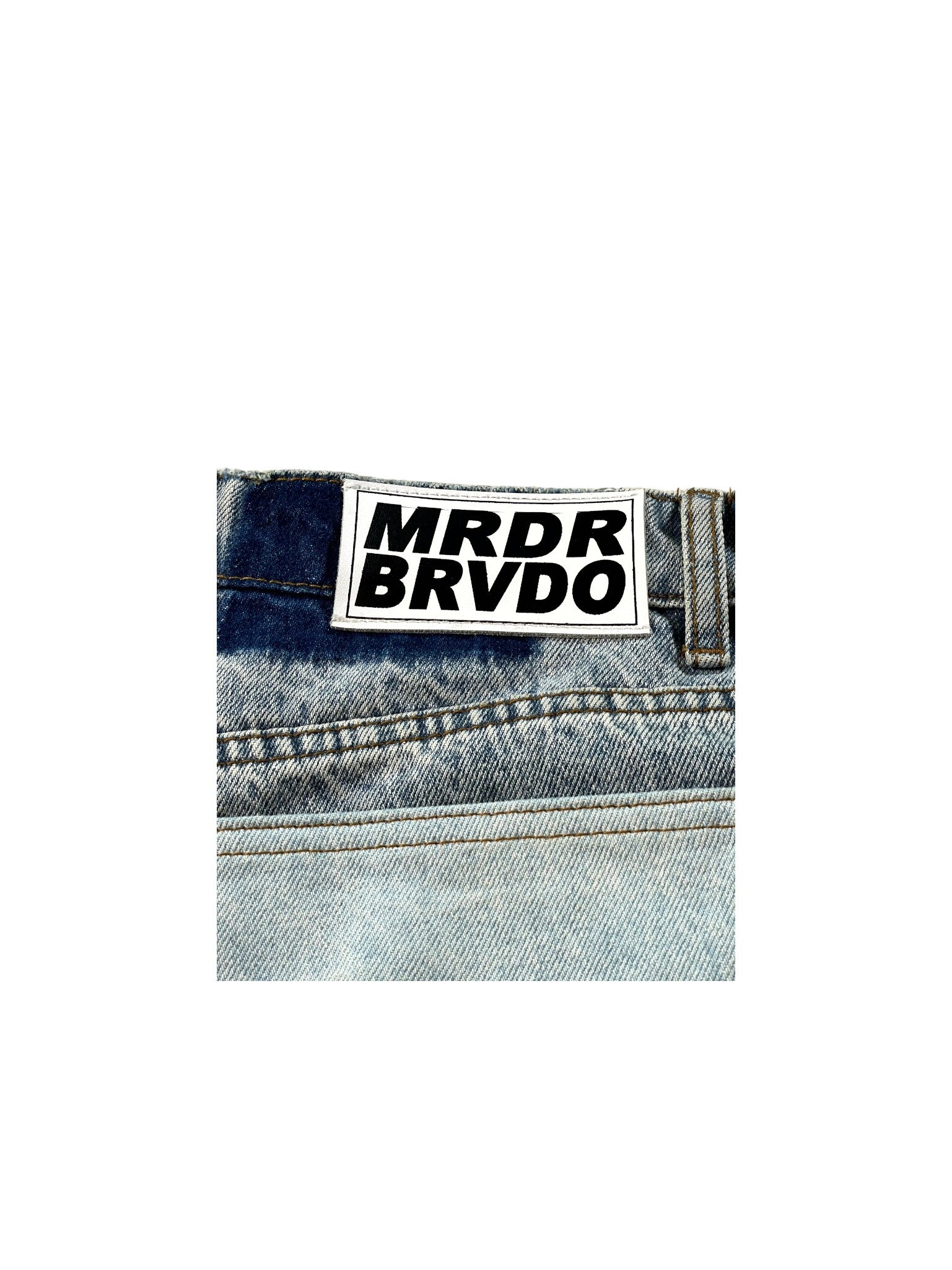 Who Decides War Distressed Patch Light Wash Jeans