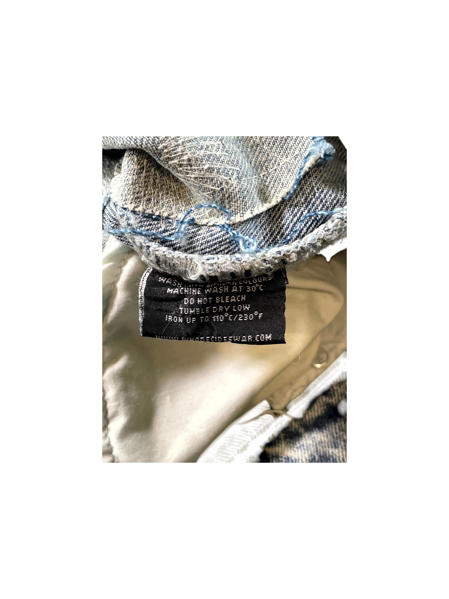 Who Decides War Distressed Patch Light Wash Jeans