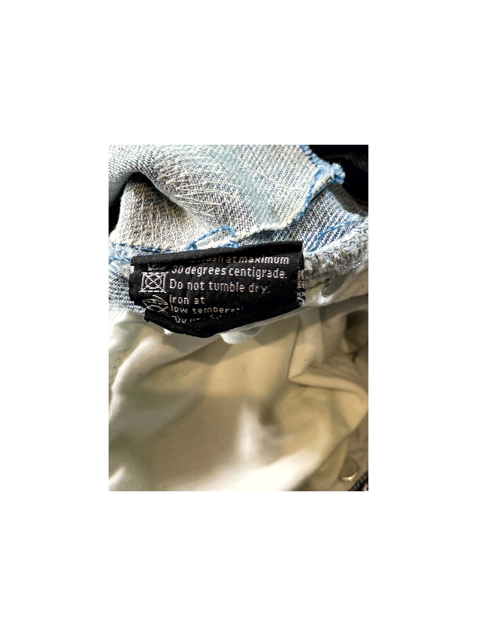 Who Decides War Distressed Patch Light Wash Jeans