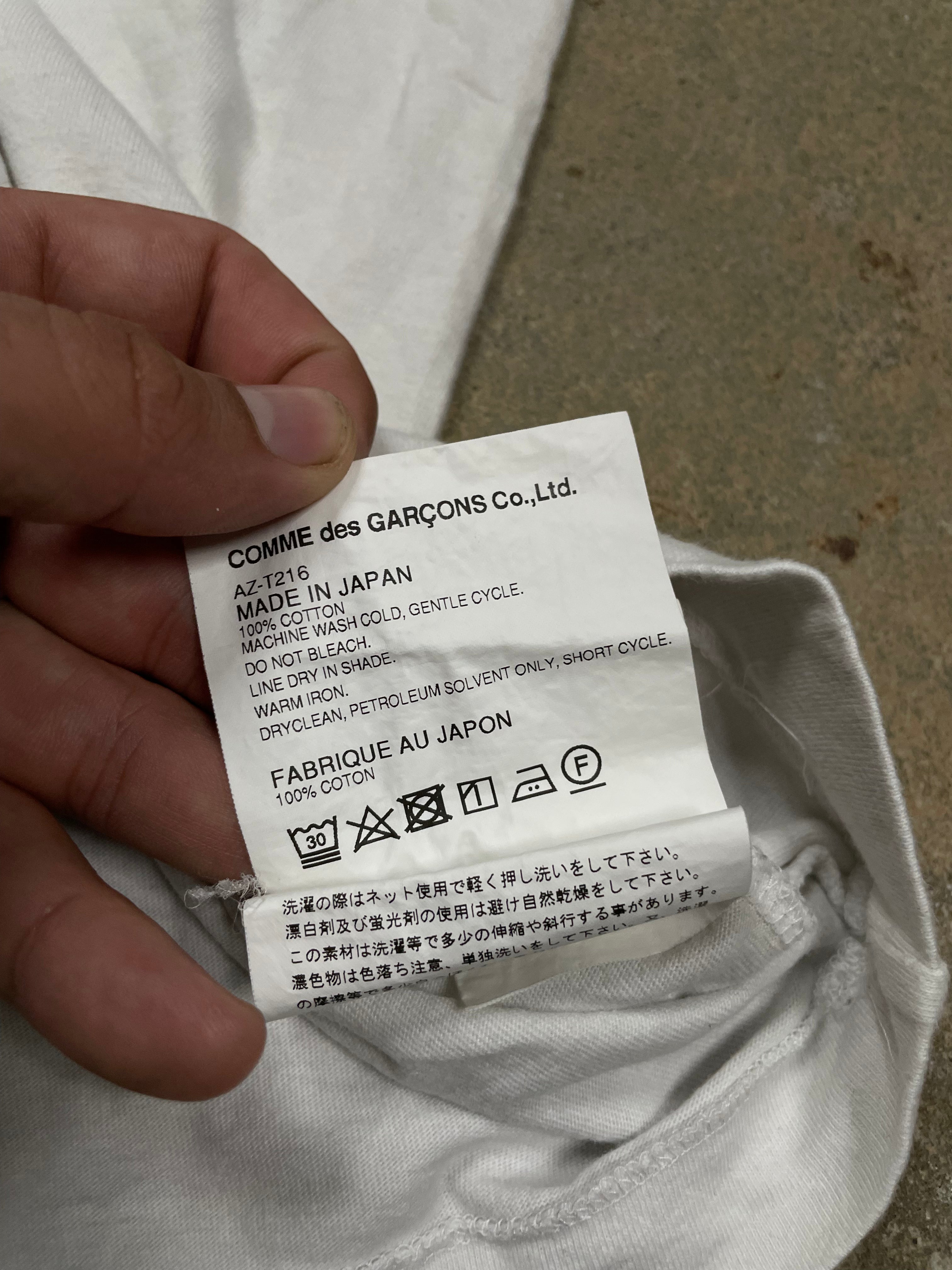 CDG Tee White Gold Heart Used Medium
