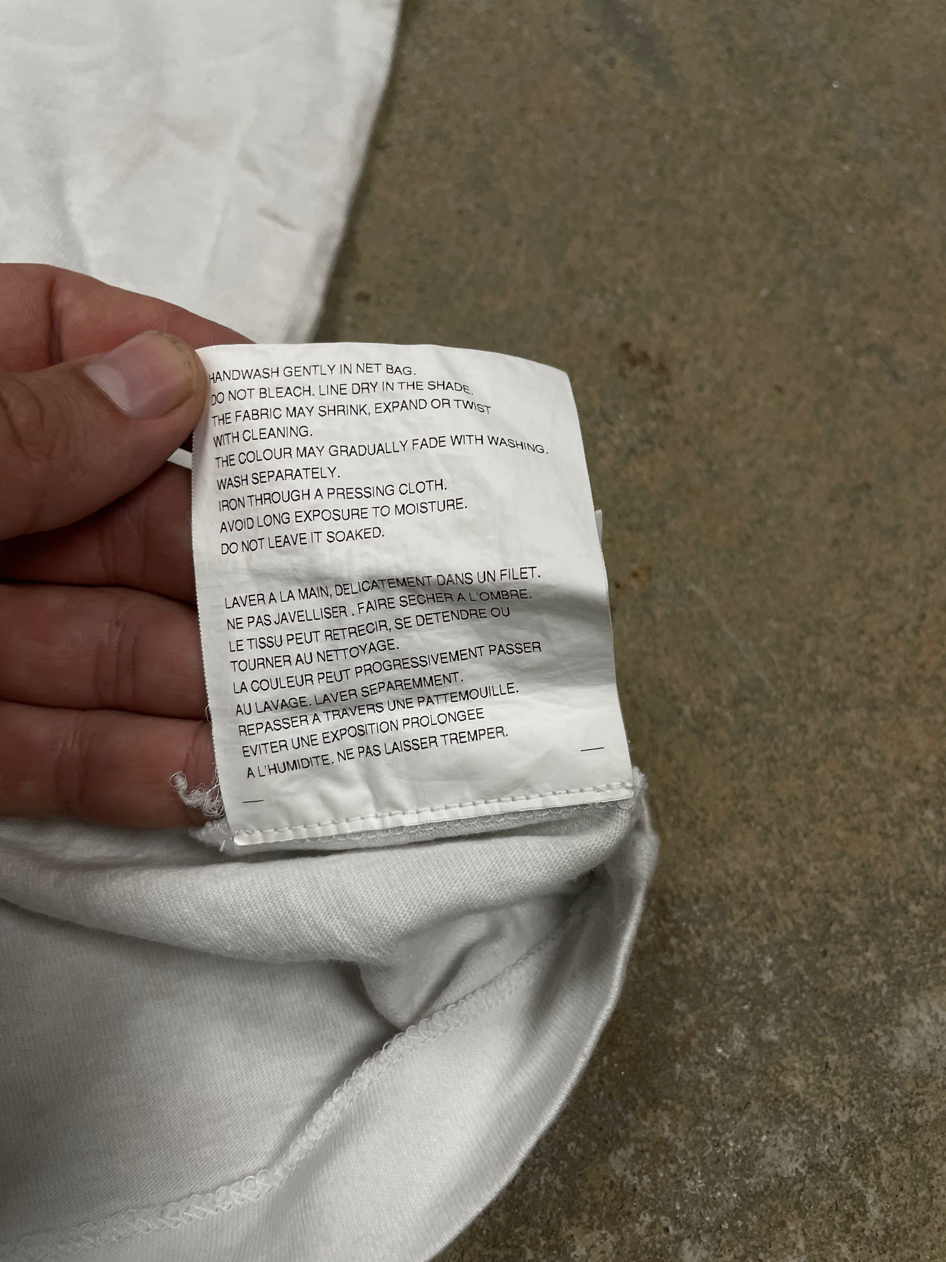 CDG Tee White Gold Heart Used Medium