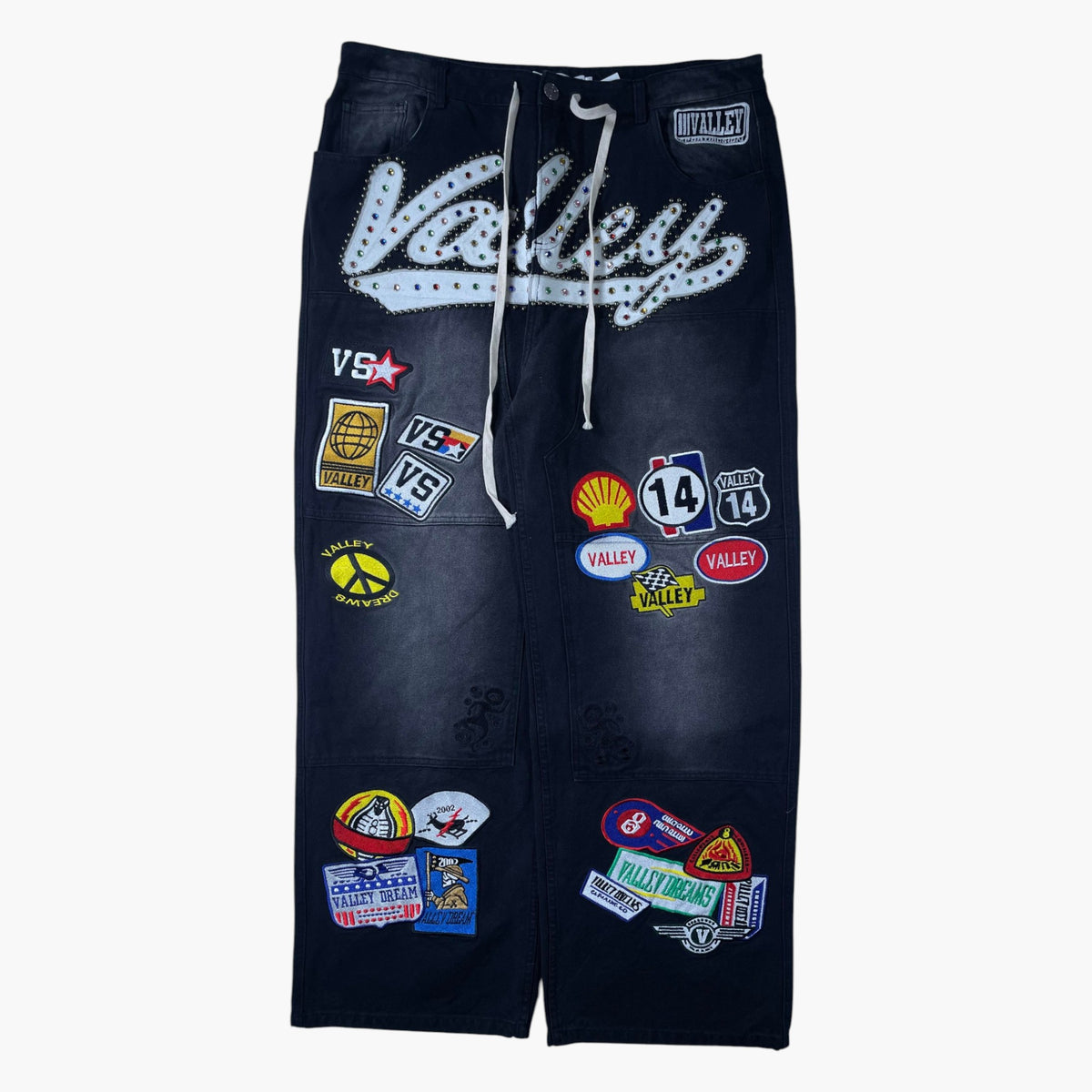 Vale 1980's Carpenter Black Jeans