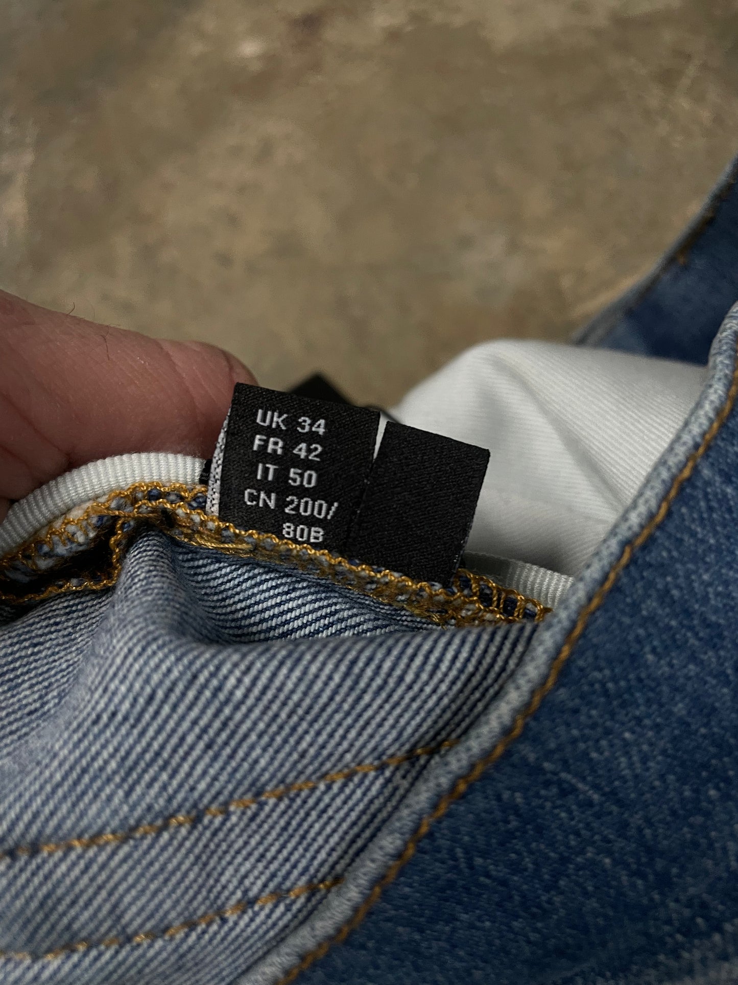 Amiri MX2 Indigo Used 34