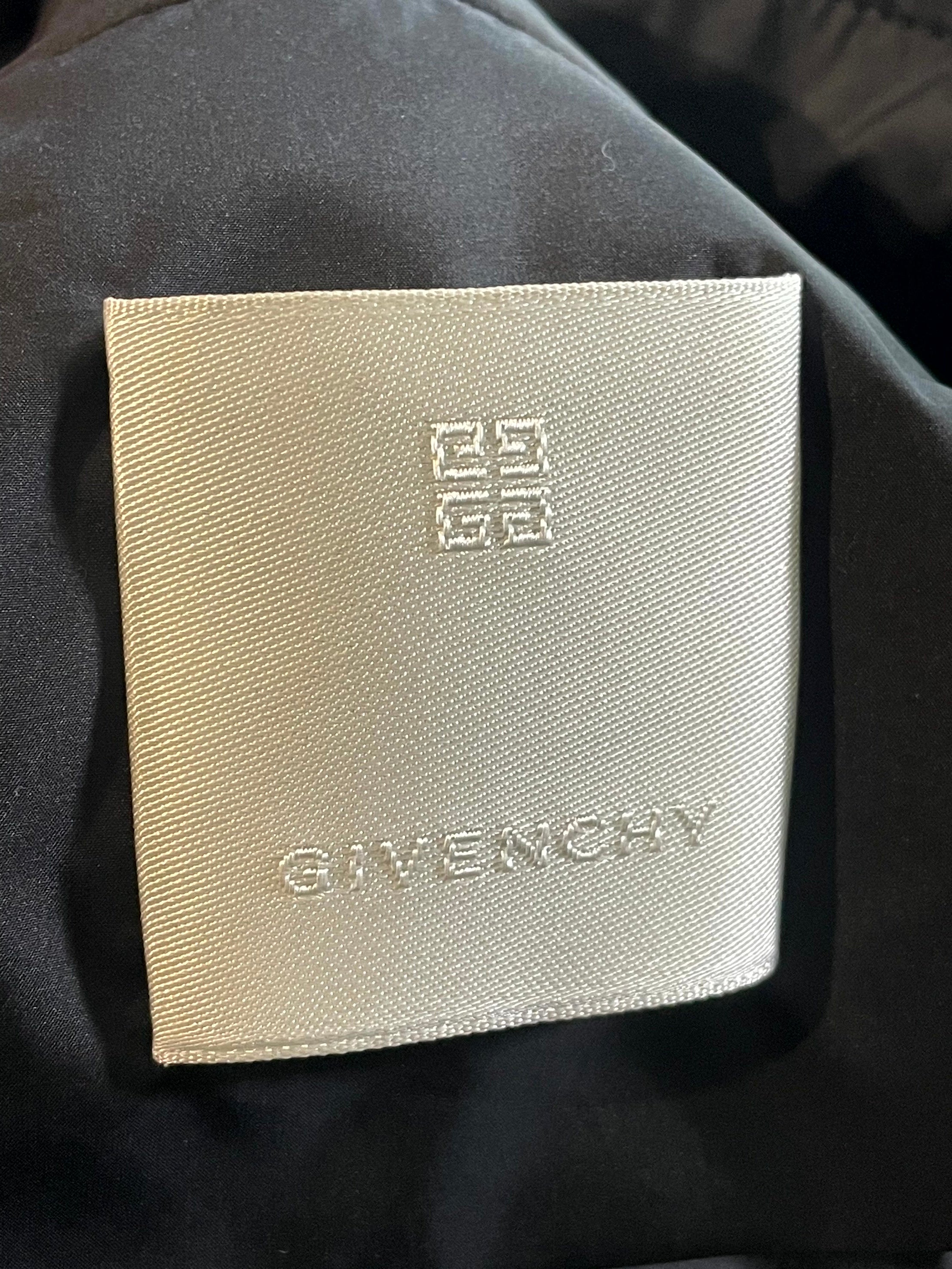 Givenchy Nylon Windbreaker Small Logo Black Track Jacket