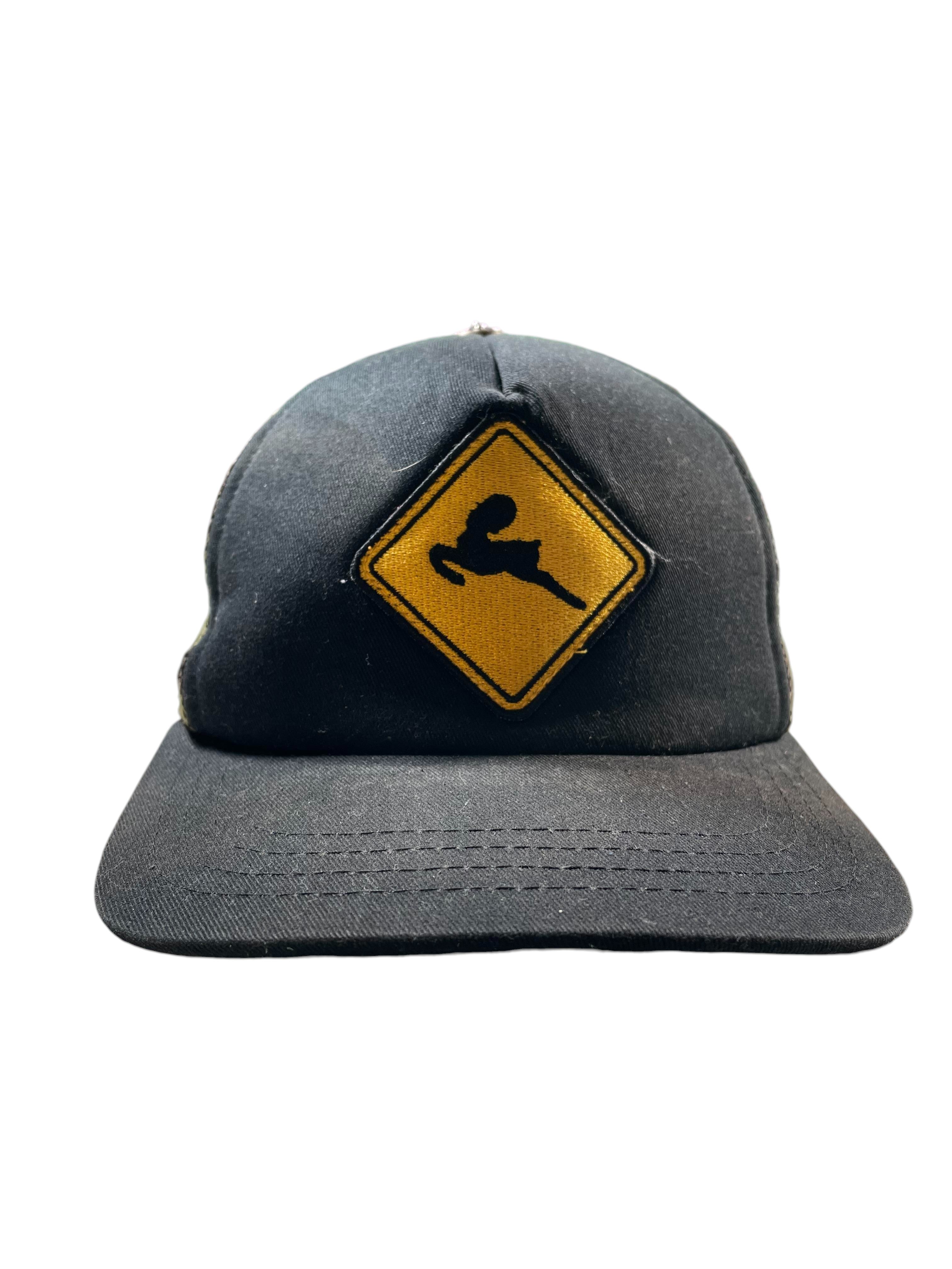 Chrome Hearts Camo Back Caution Black Cap