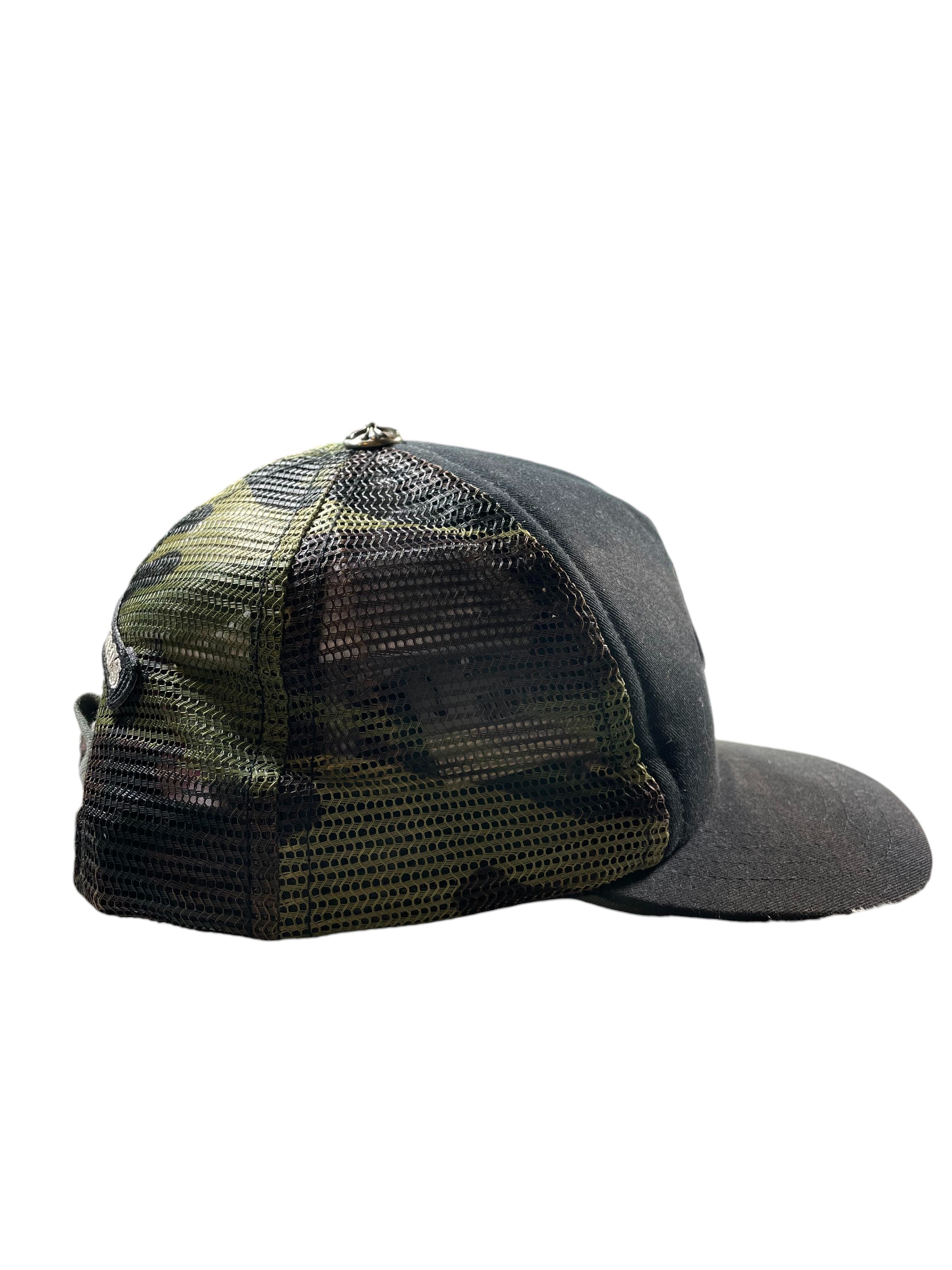 Chrome Hearts Camo Back Caution Black Cap