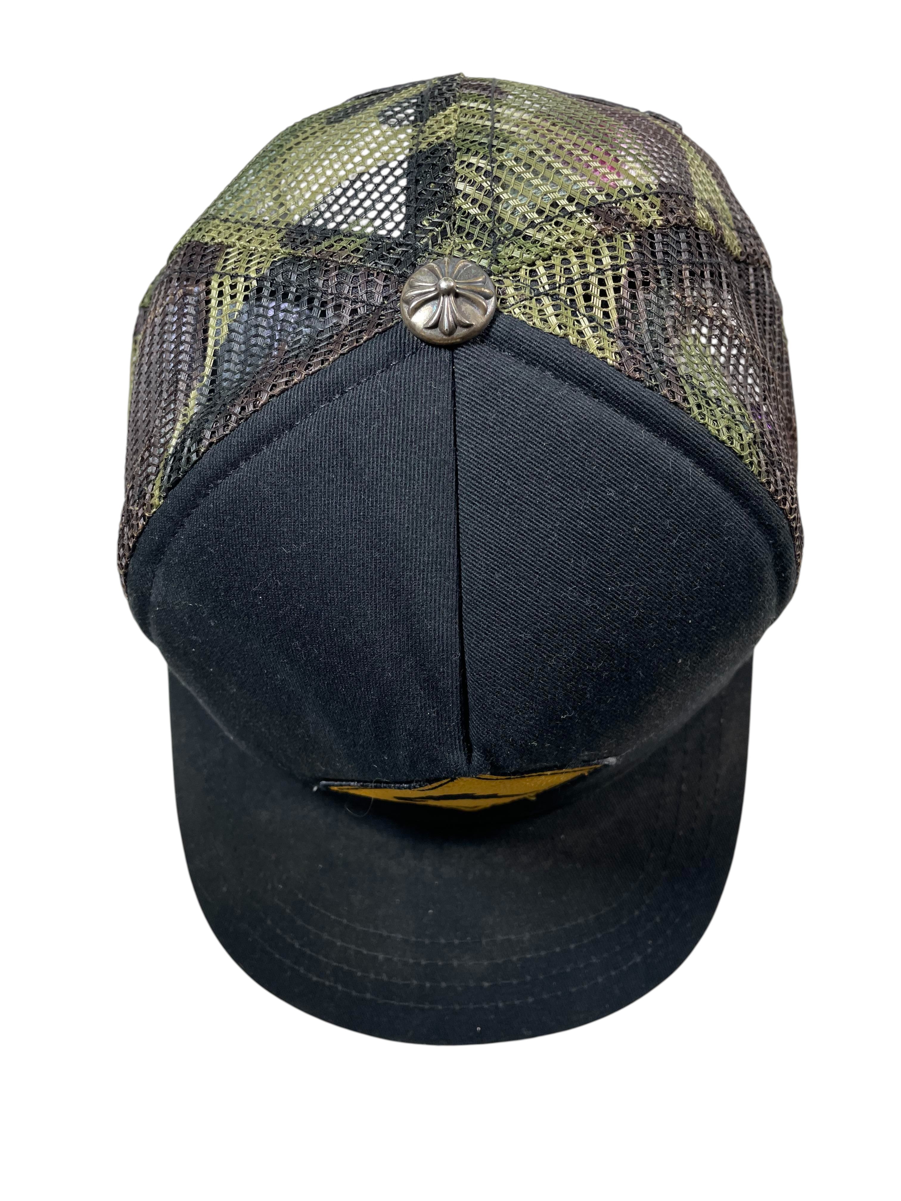 Chrome Hearts Camo Back Caution Black Cap