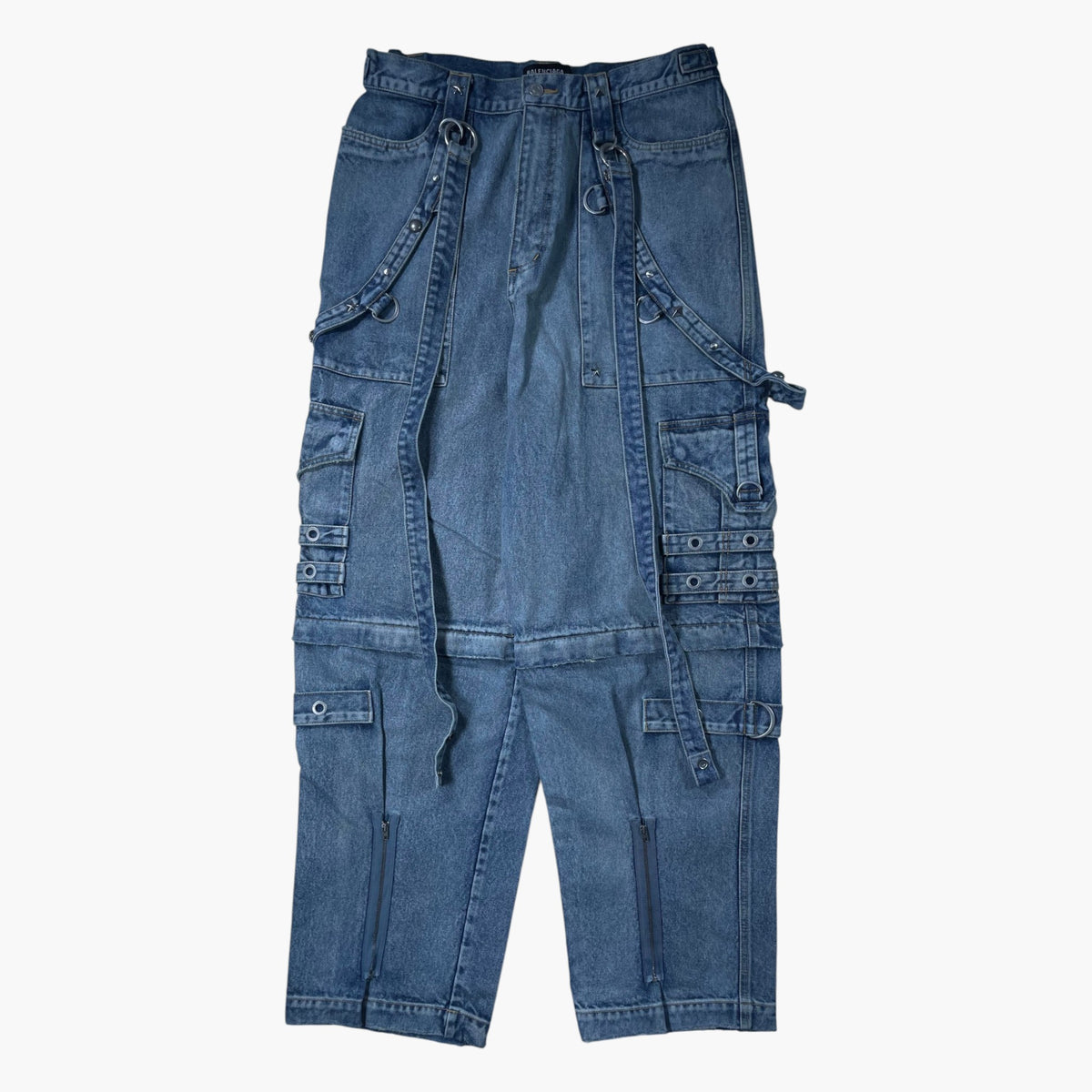 Balenciaga Raver Denim Cargo Jeans