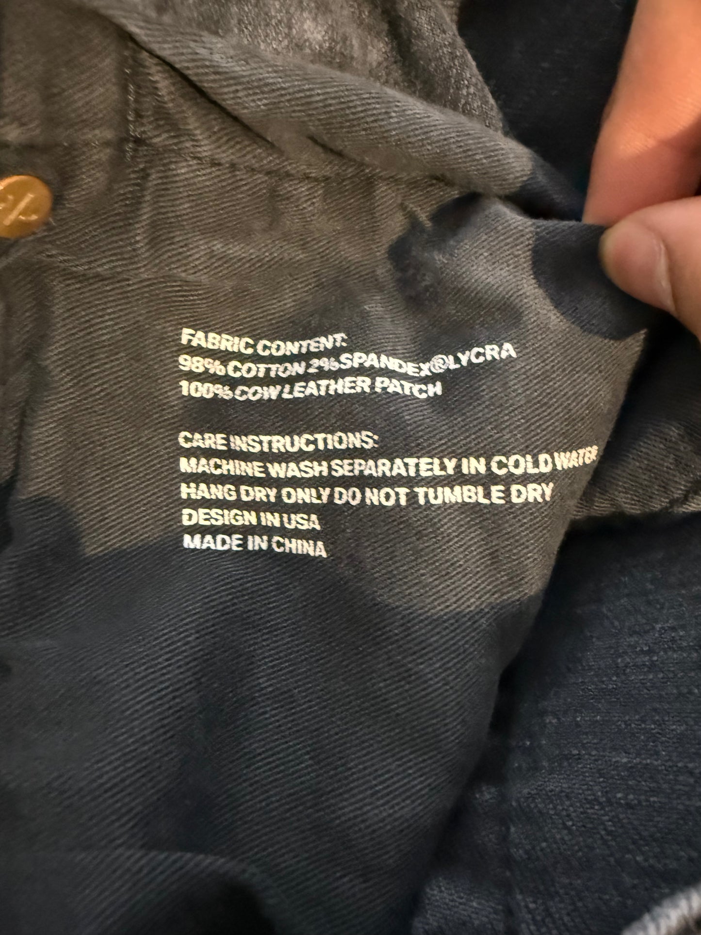 Purple Jeans Black Distressed Used 34