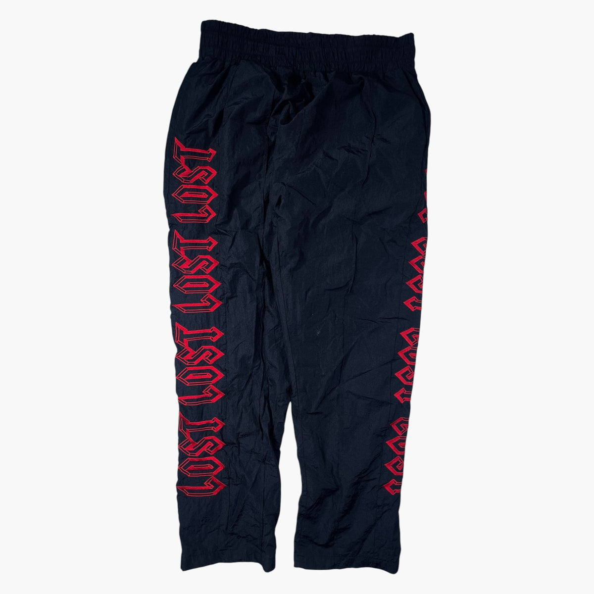 Lost Intricacy Black & Red Track Pants