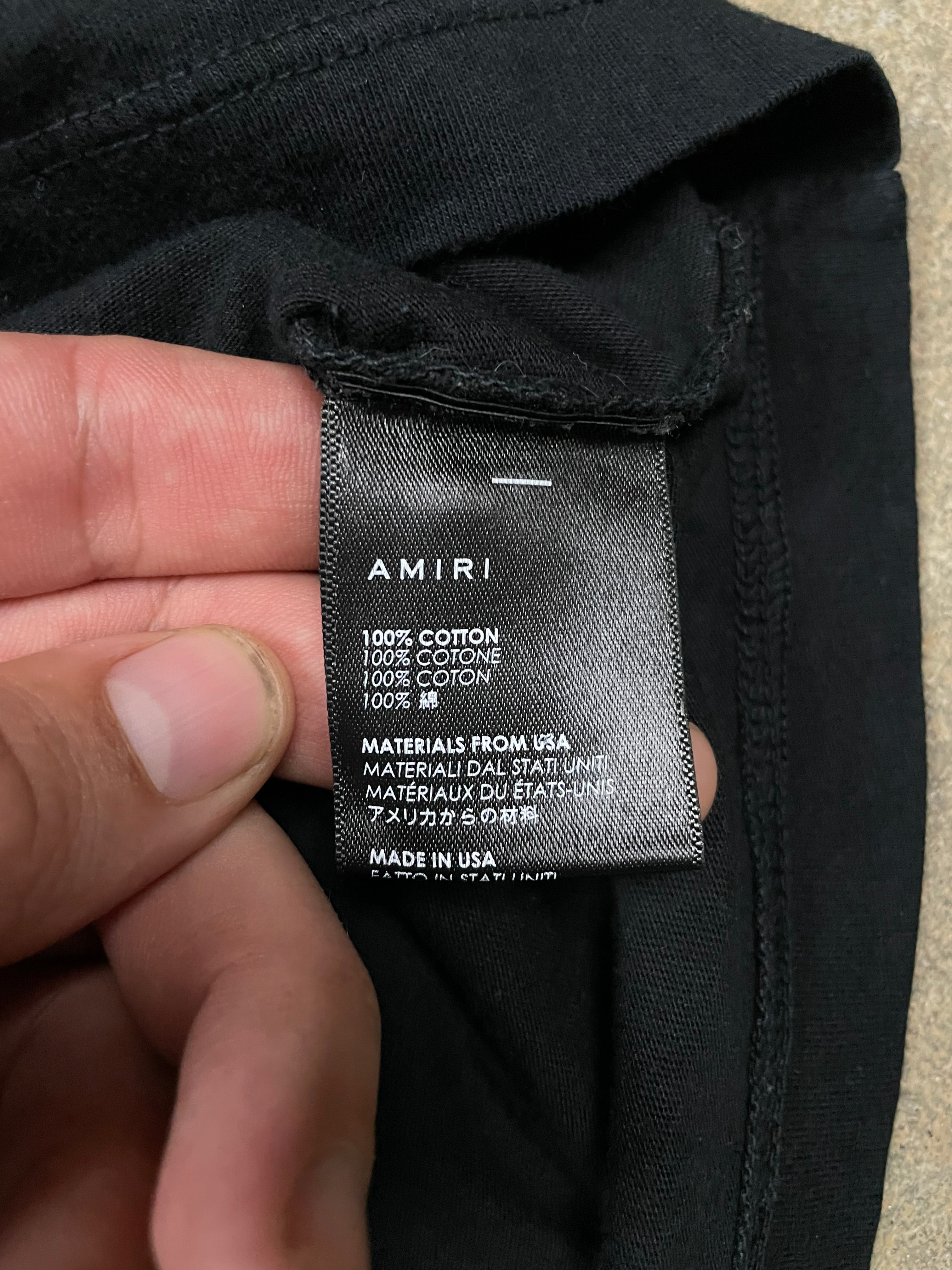Amiri Floral Tee Black 2XL Used