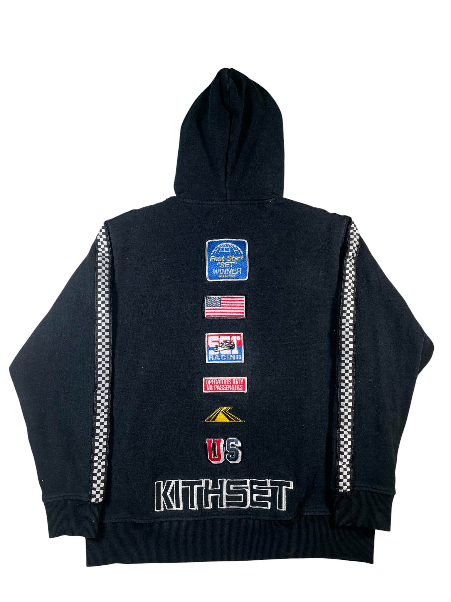 Kith 'Racing' Black Patch Hoodie