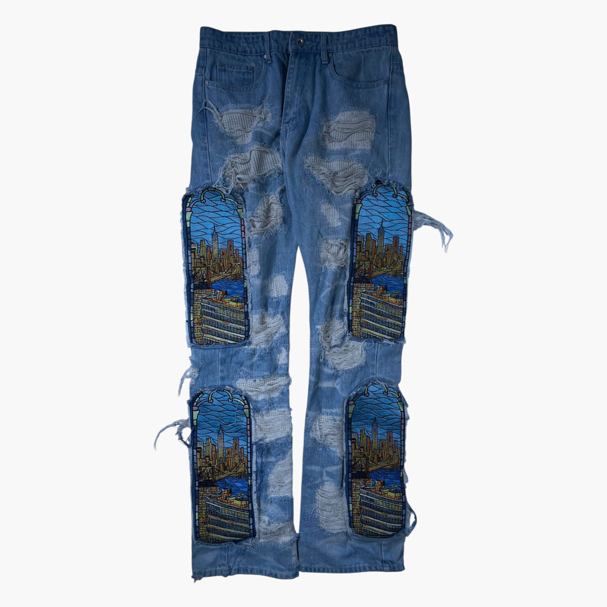 Who Decides War POTN Sky Light Wash Jeans