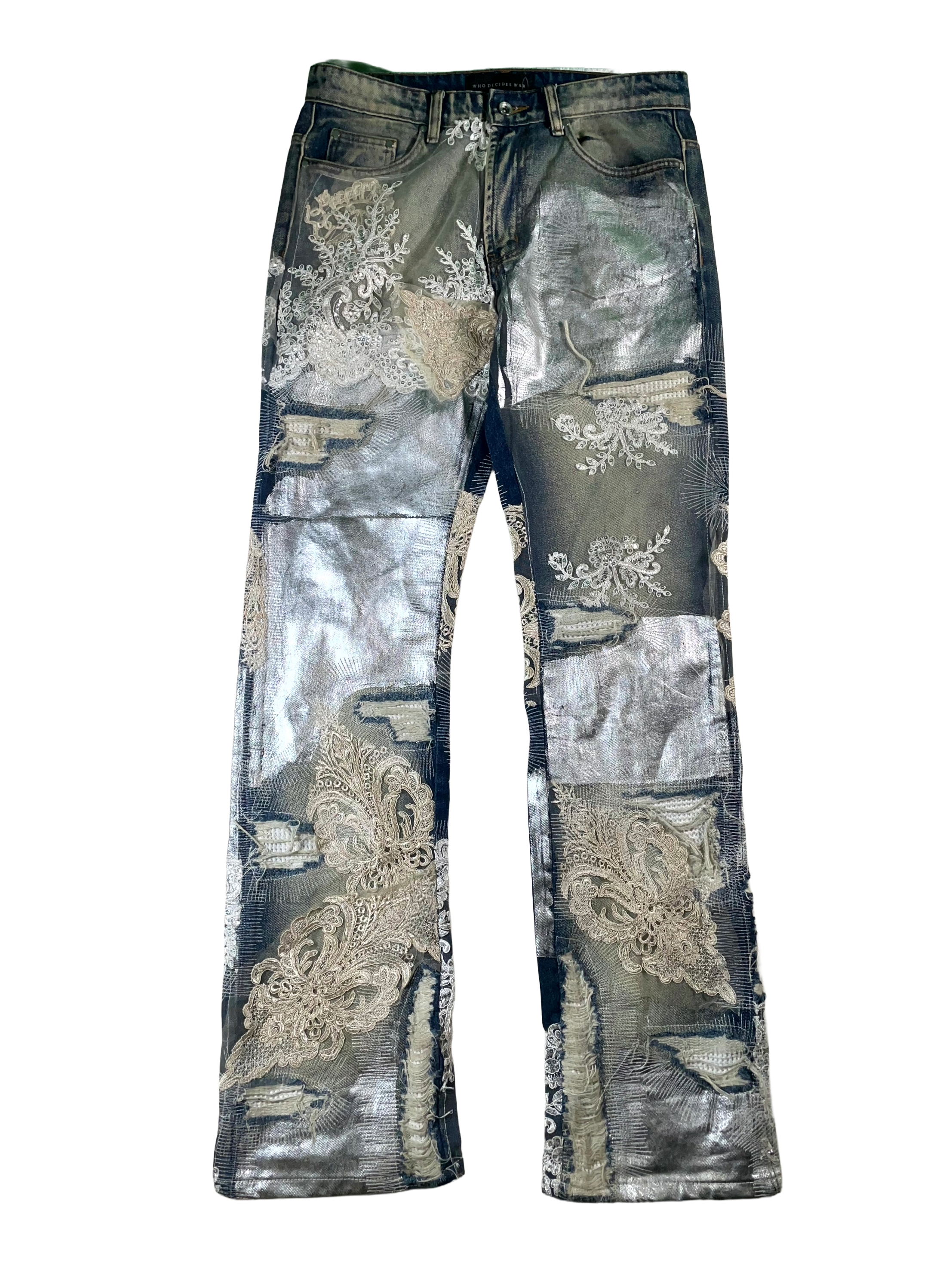 Who Decides War Foil Wedding Lace Dark Wash Jeans