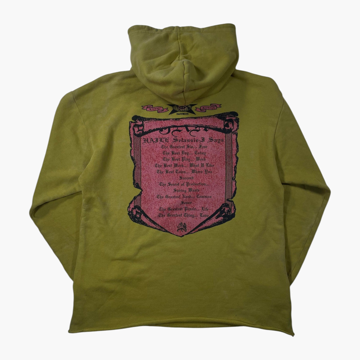 Barriers King of Kings Yellow Hoodie