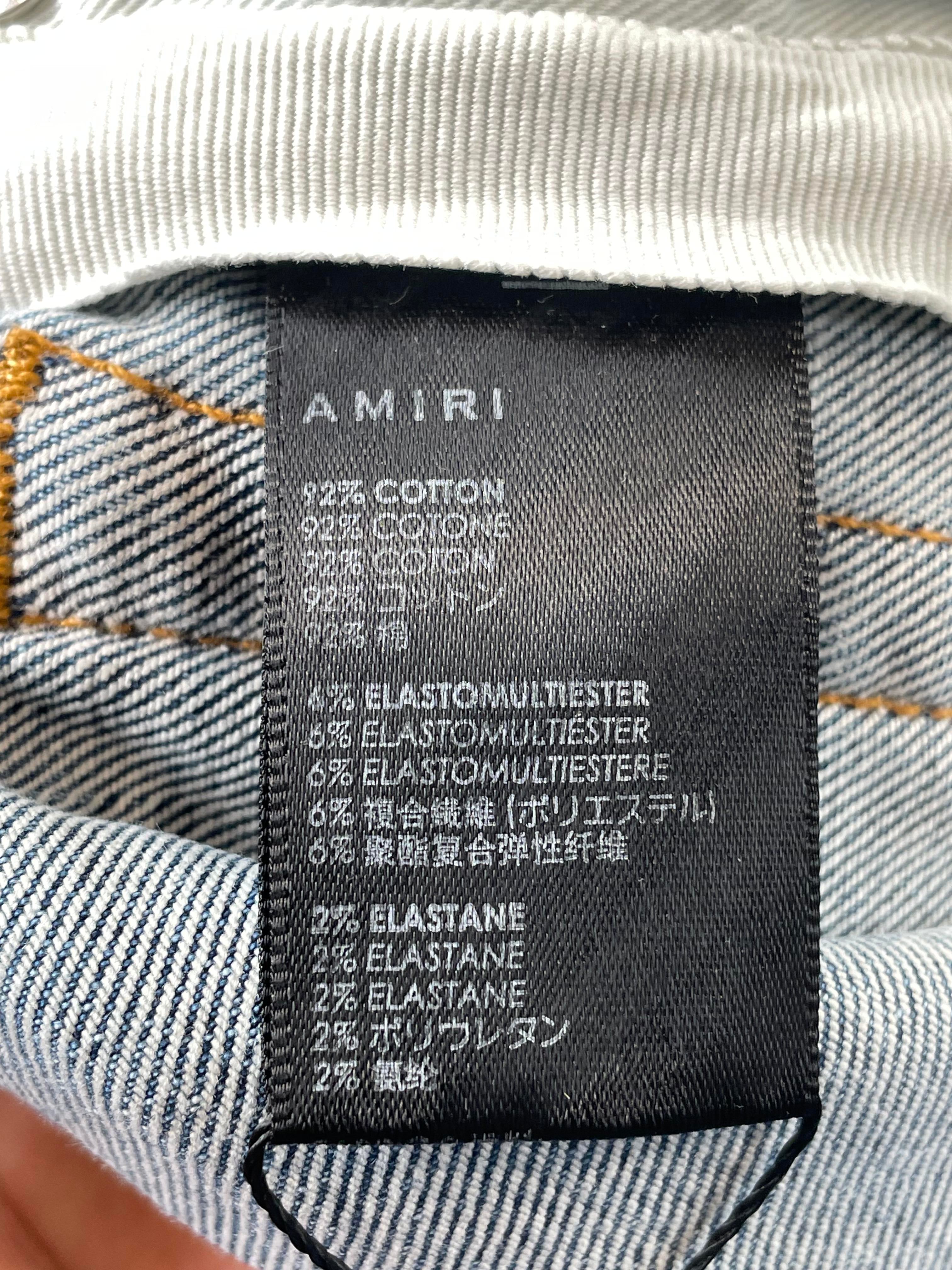 Amiri MX1 Light Wash Aqua