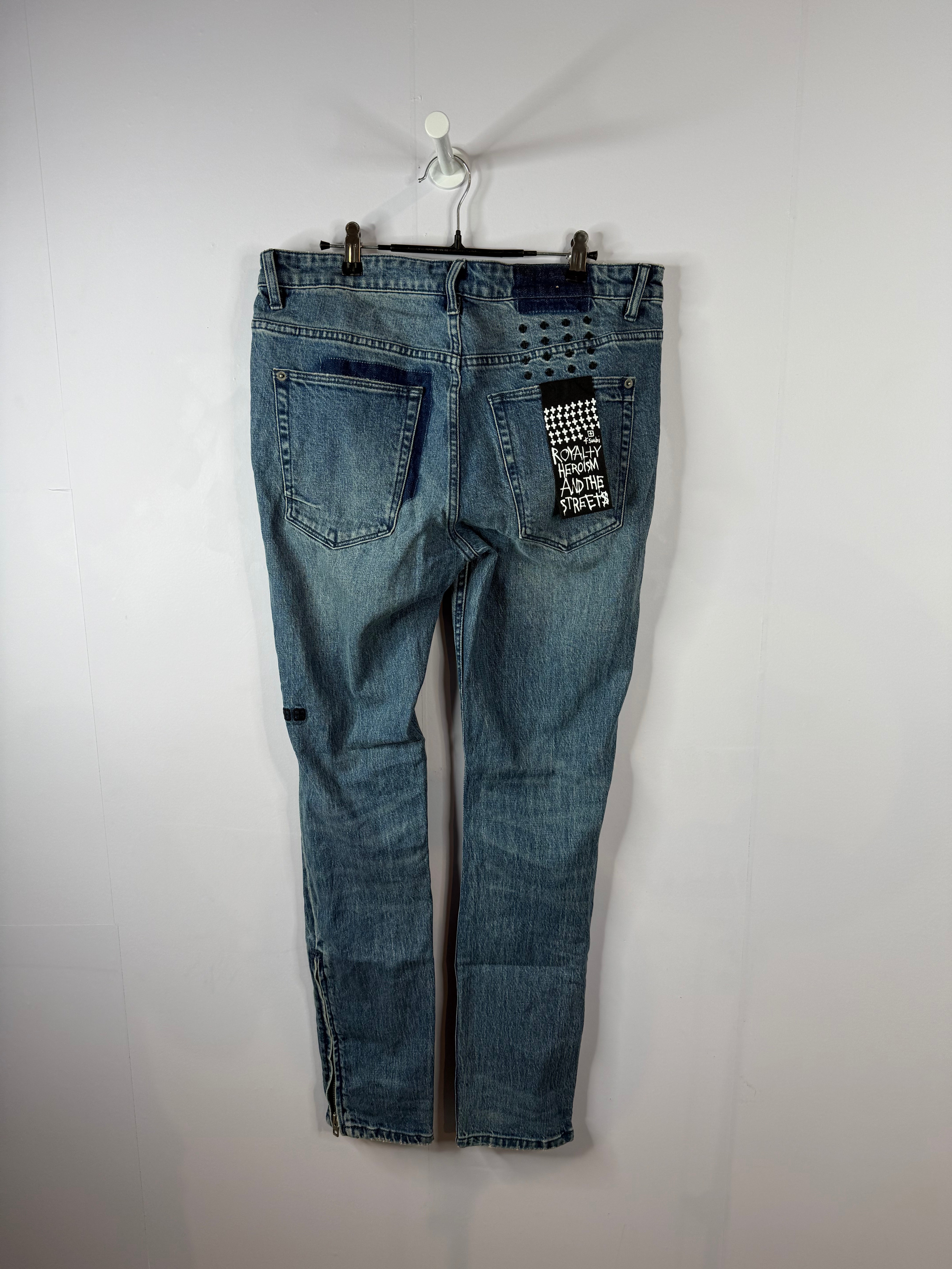 Ksubi Jeans Dark Wash Zip Flare Used 33