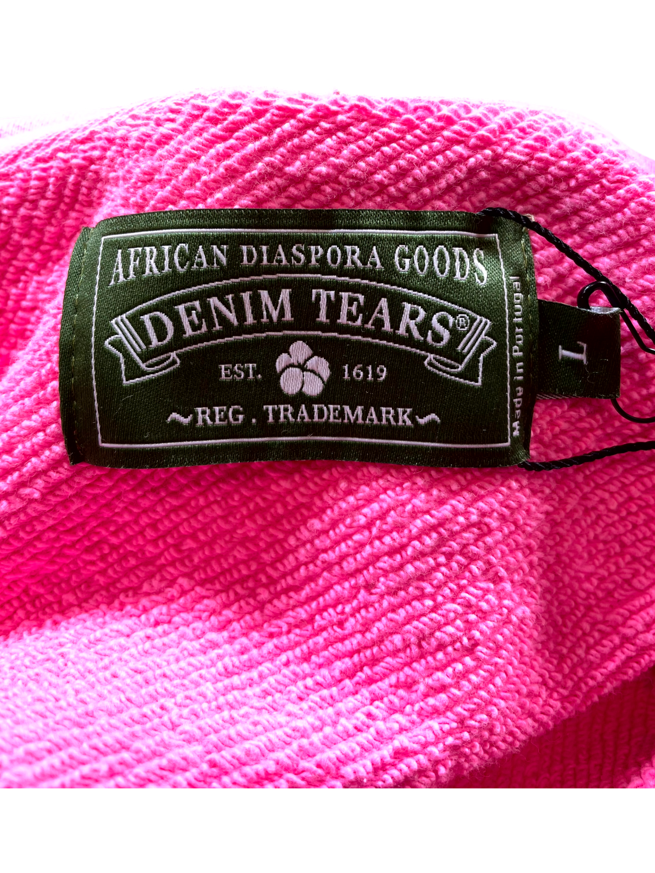 Denim Tears ADG Zip Up Pink Hoodie
