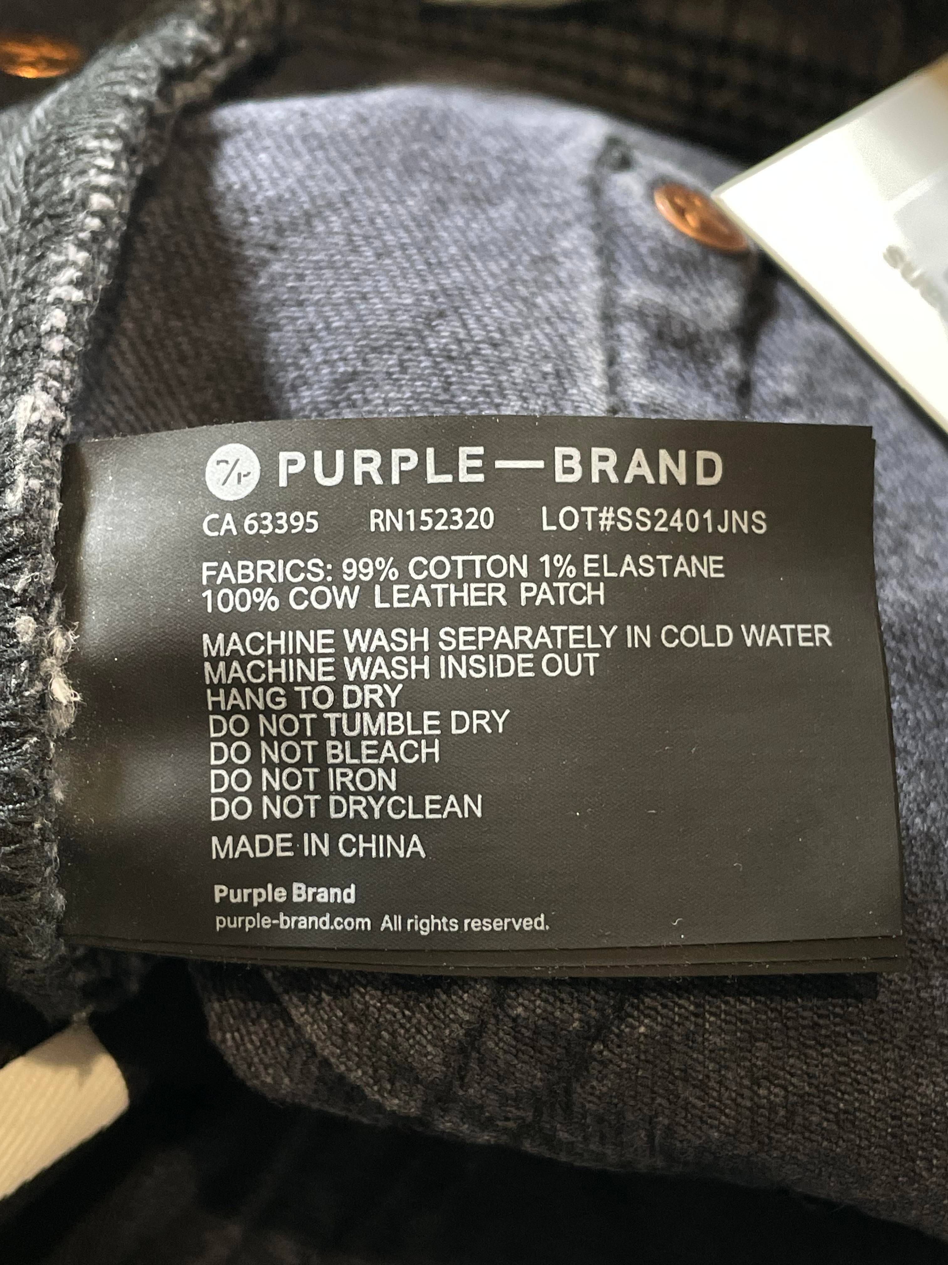Purple Brand Black Jeans