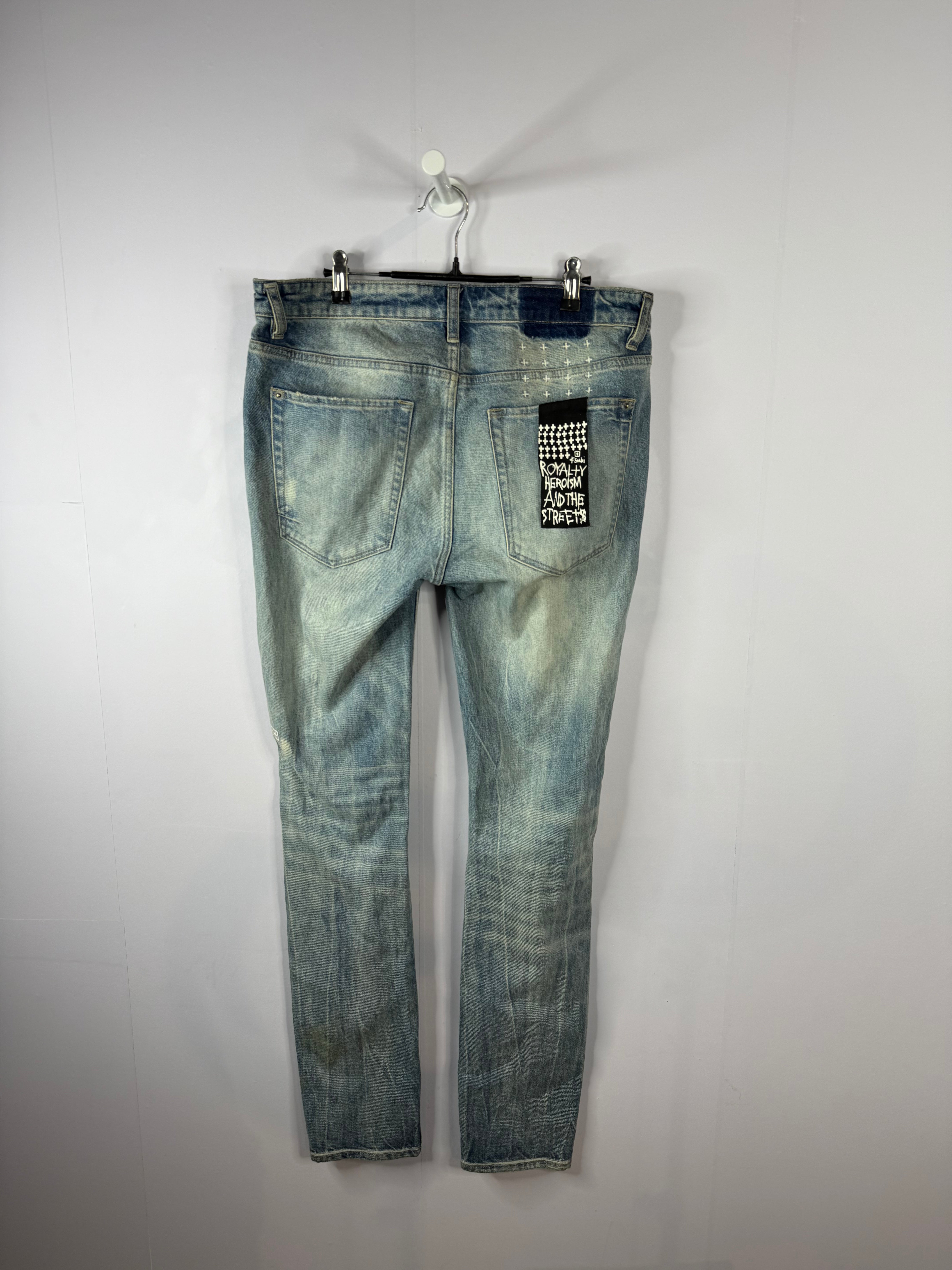 Ksubi Blue White Jeans Used 34
