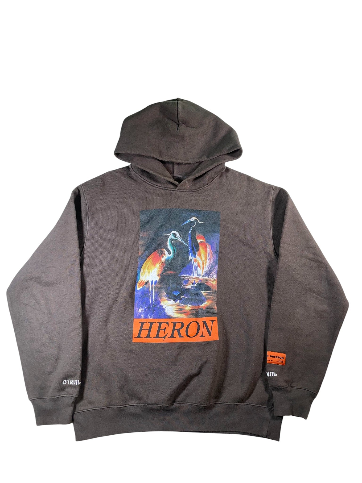 Heron Preston 'Swan' Brown Hoodie