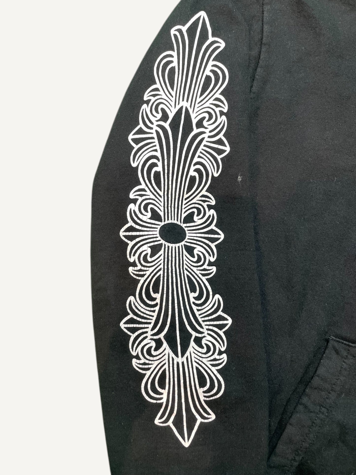 Chrome Hearts Horseshoe Logo Black Pullover Hoodie