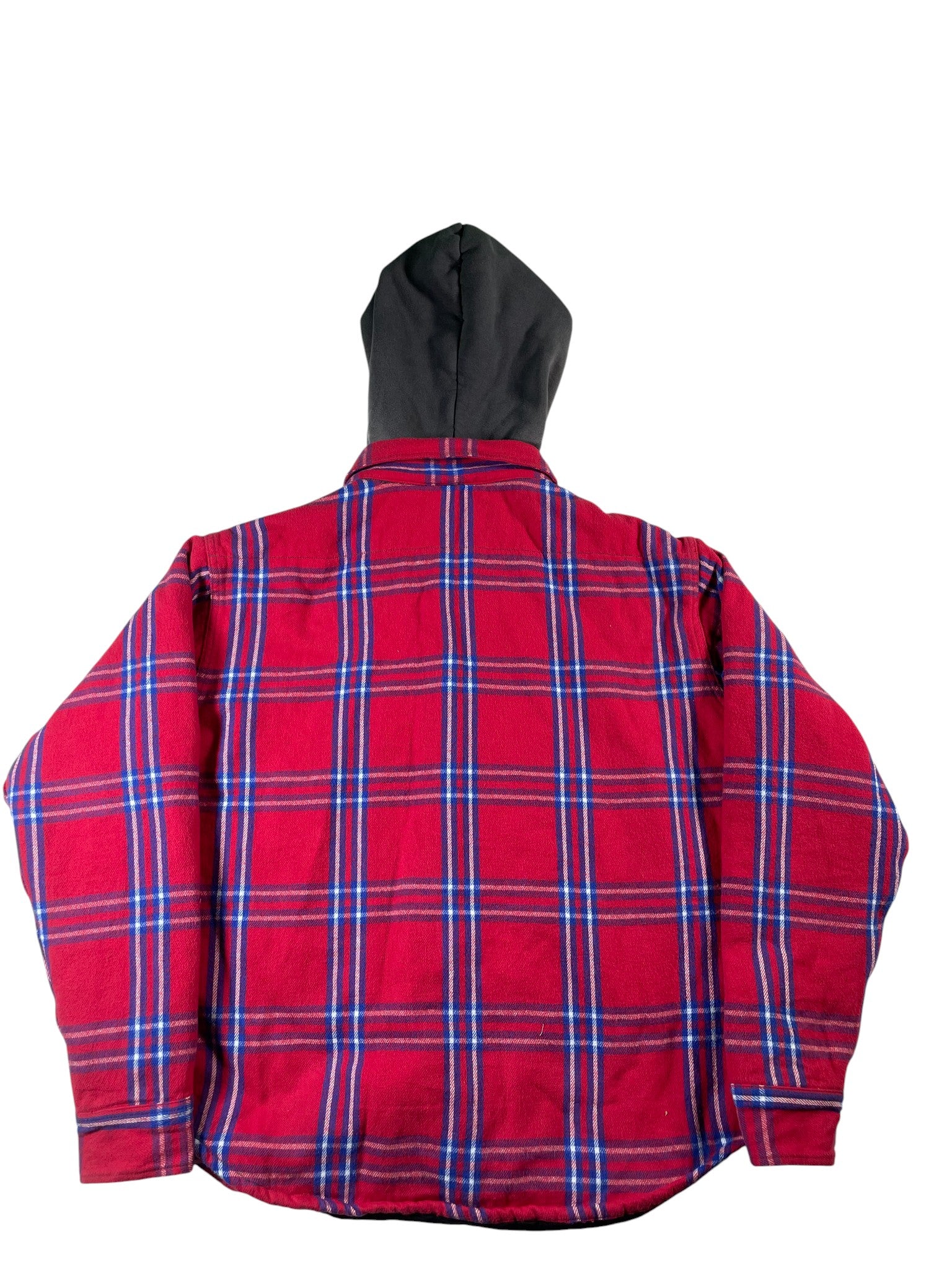 Saint Mxxxxxx Flannel Hooded Padded Jacket