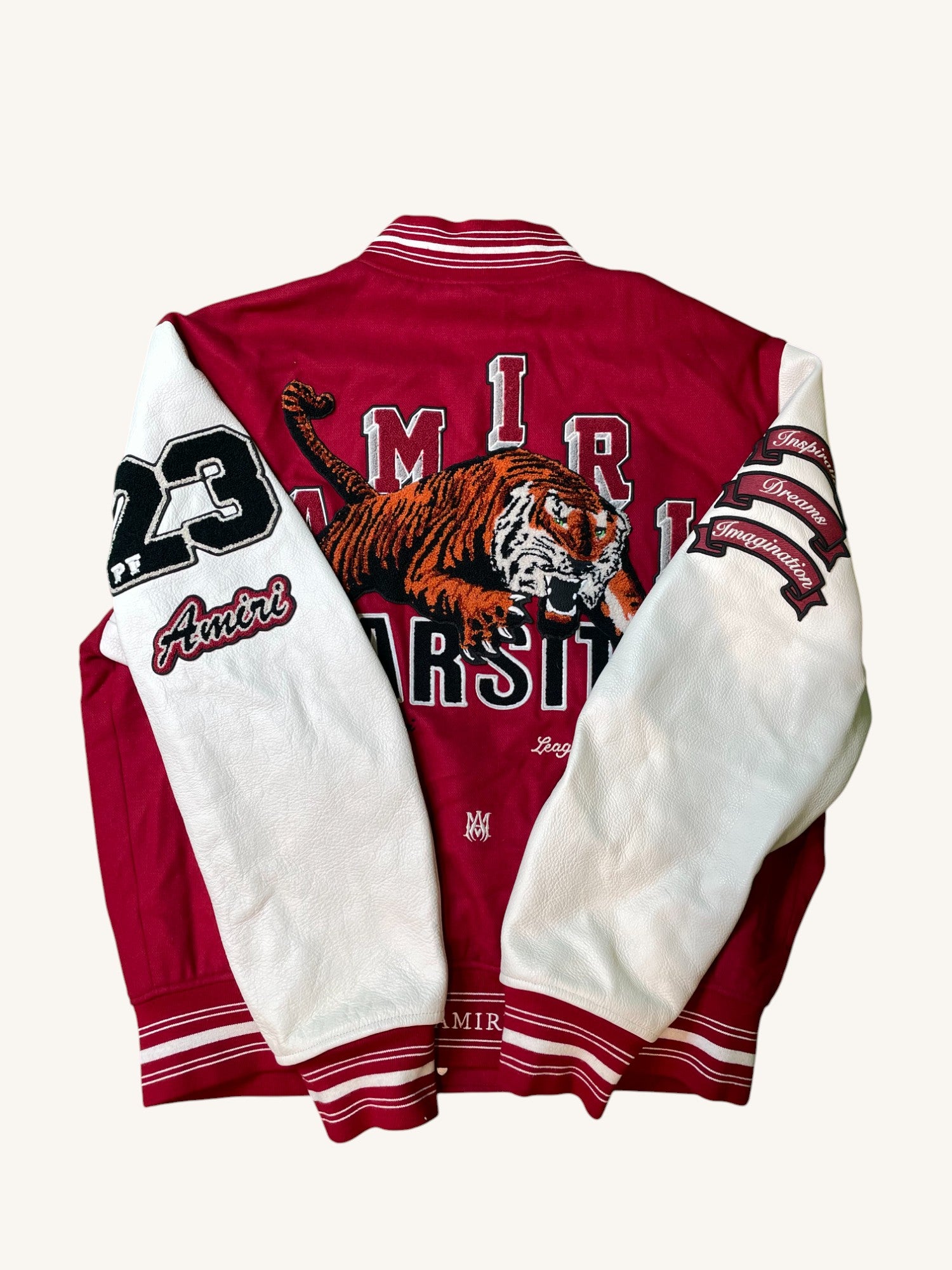 Amiri Wool Red Tiger Varsity Jacket