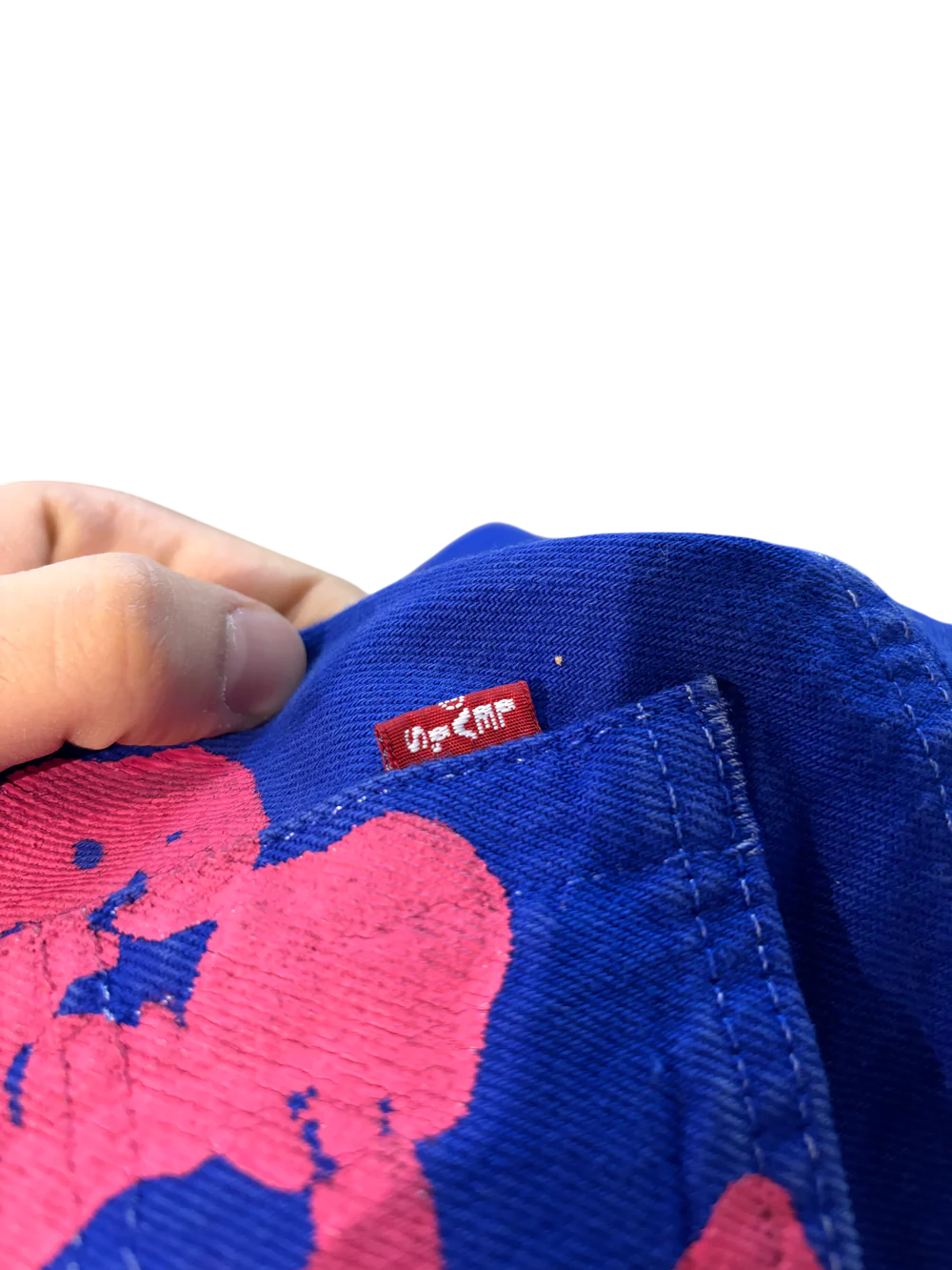 Denim Tears BSTROY Navy & Pink Jeans