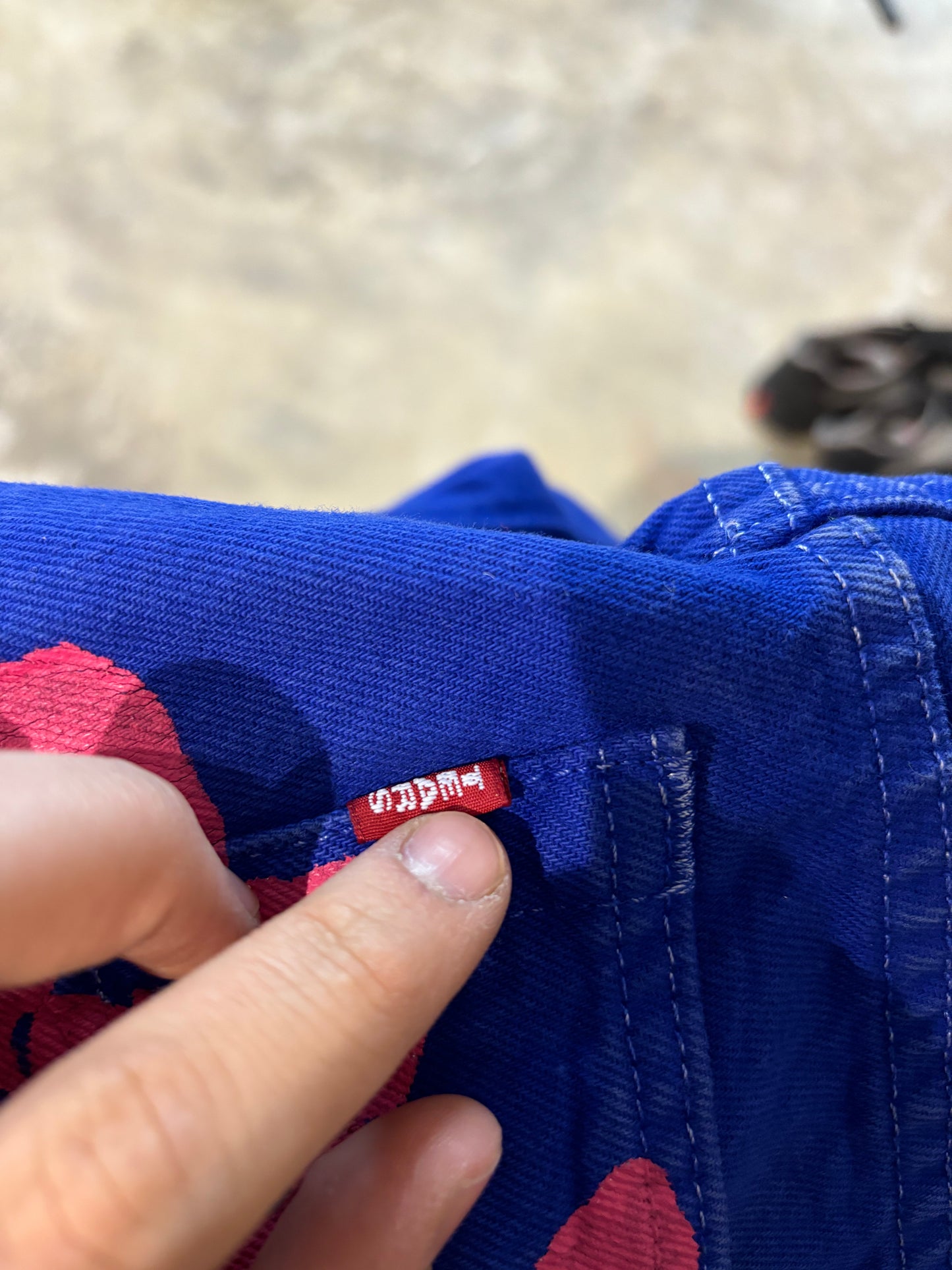 Denim Tears BSTROY Jeans Navy Pink Used 27