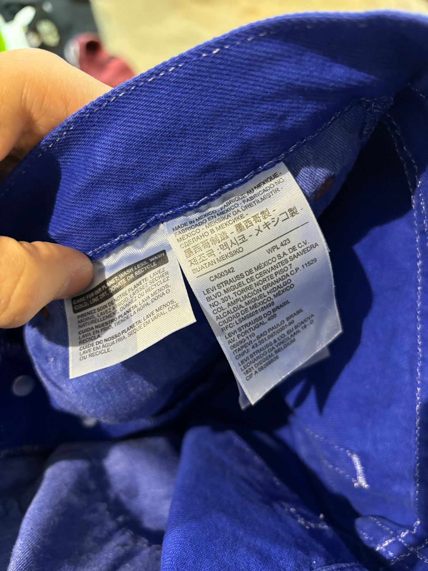 Denim Tears BSTROY Jeans Navy Pink Used 27