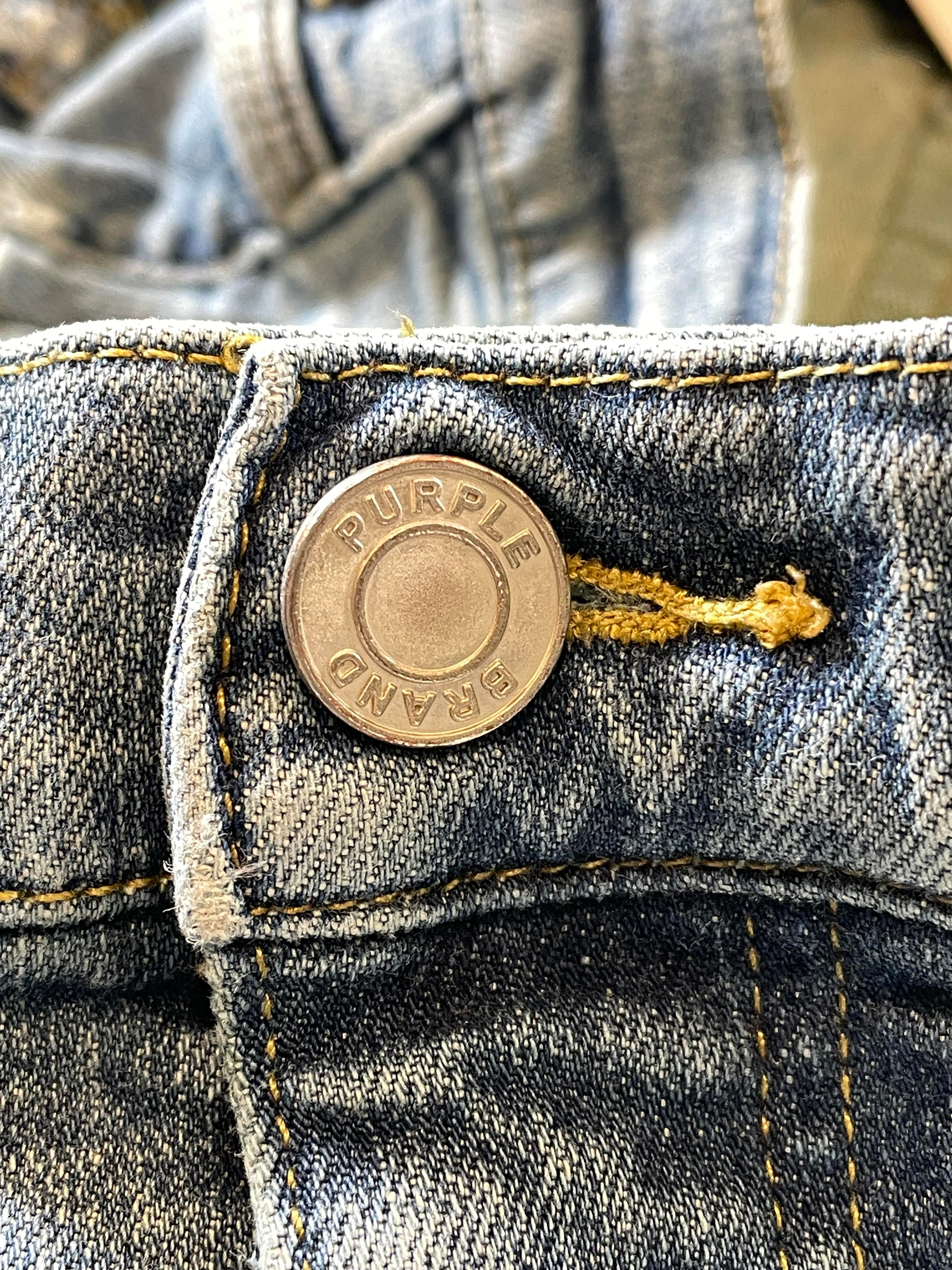 Purple Brand Plain Dark Wash Jeans