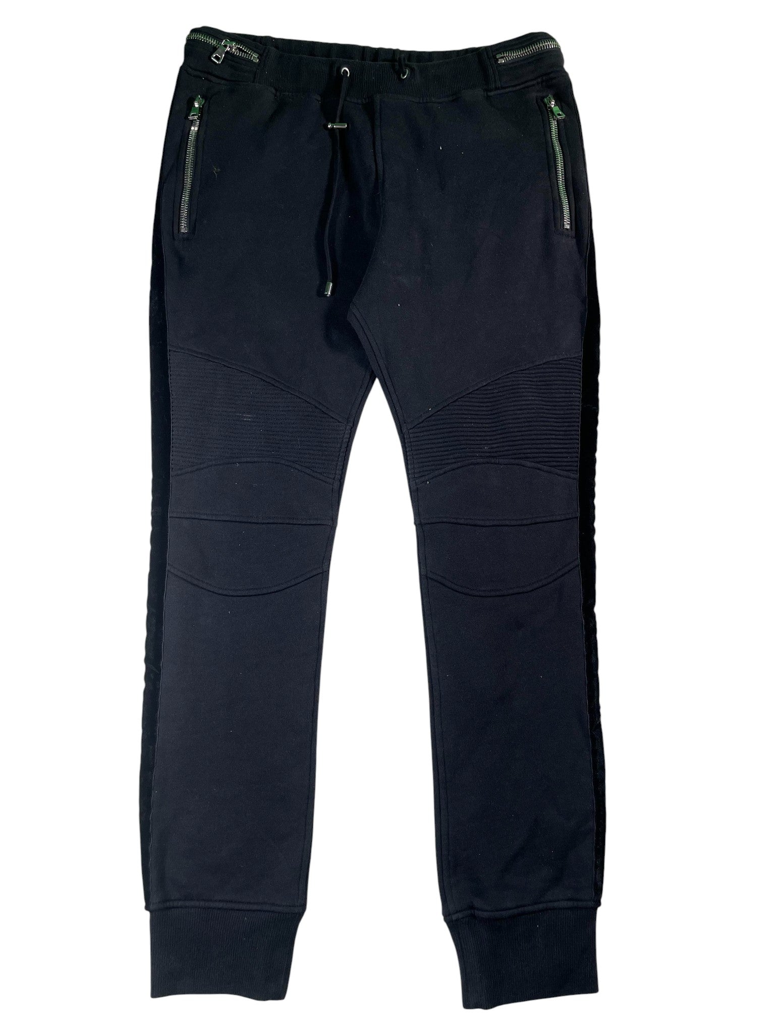 Balmain Black Zipper Sweats