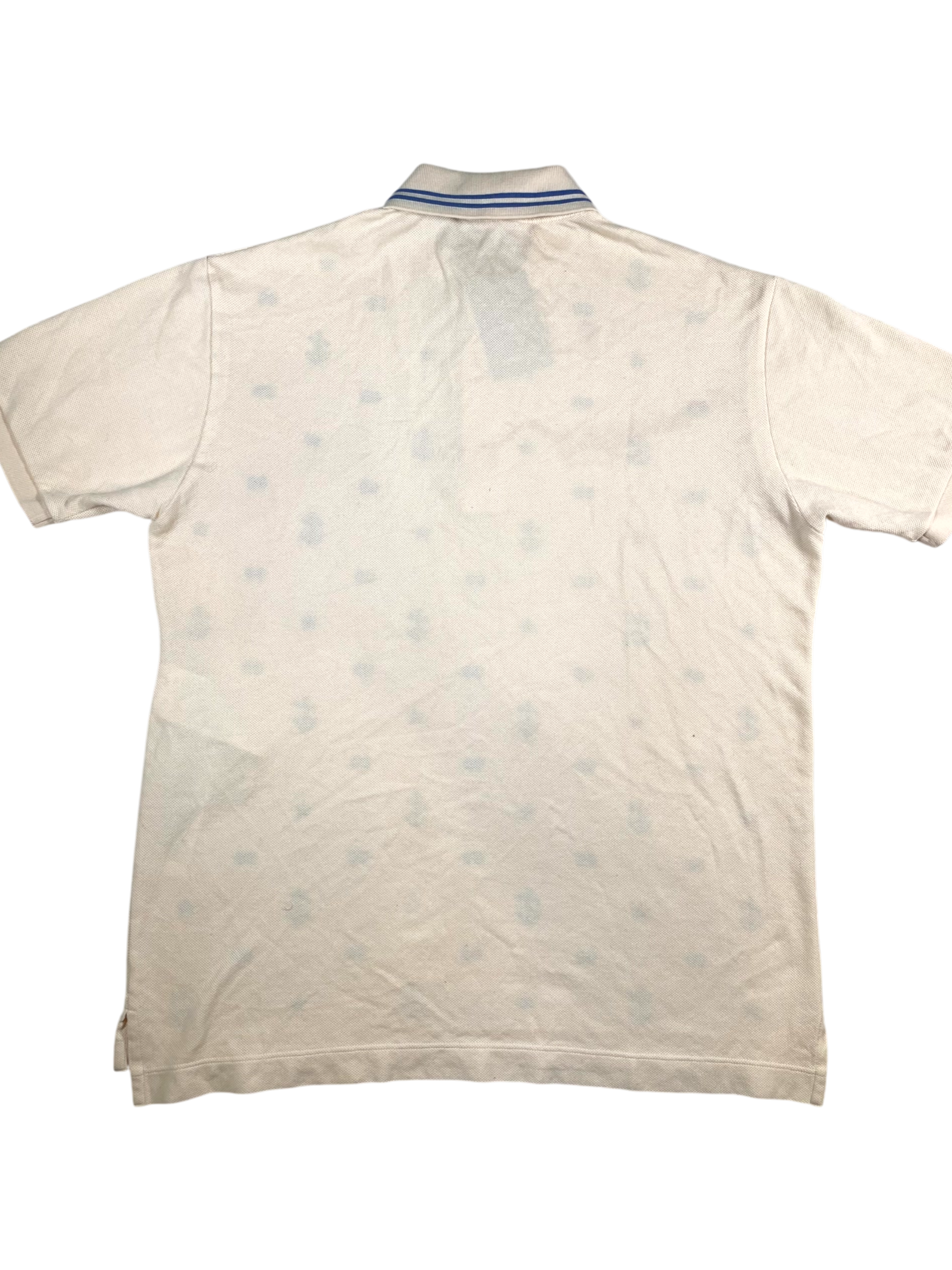 Gucci All Over Cream & Blue Polo Shirt